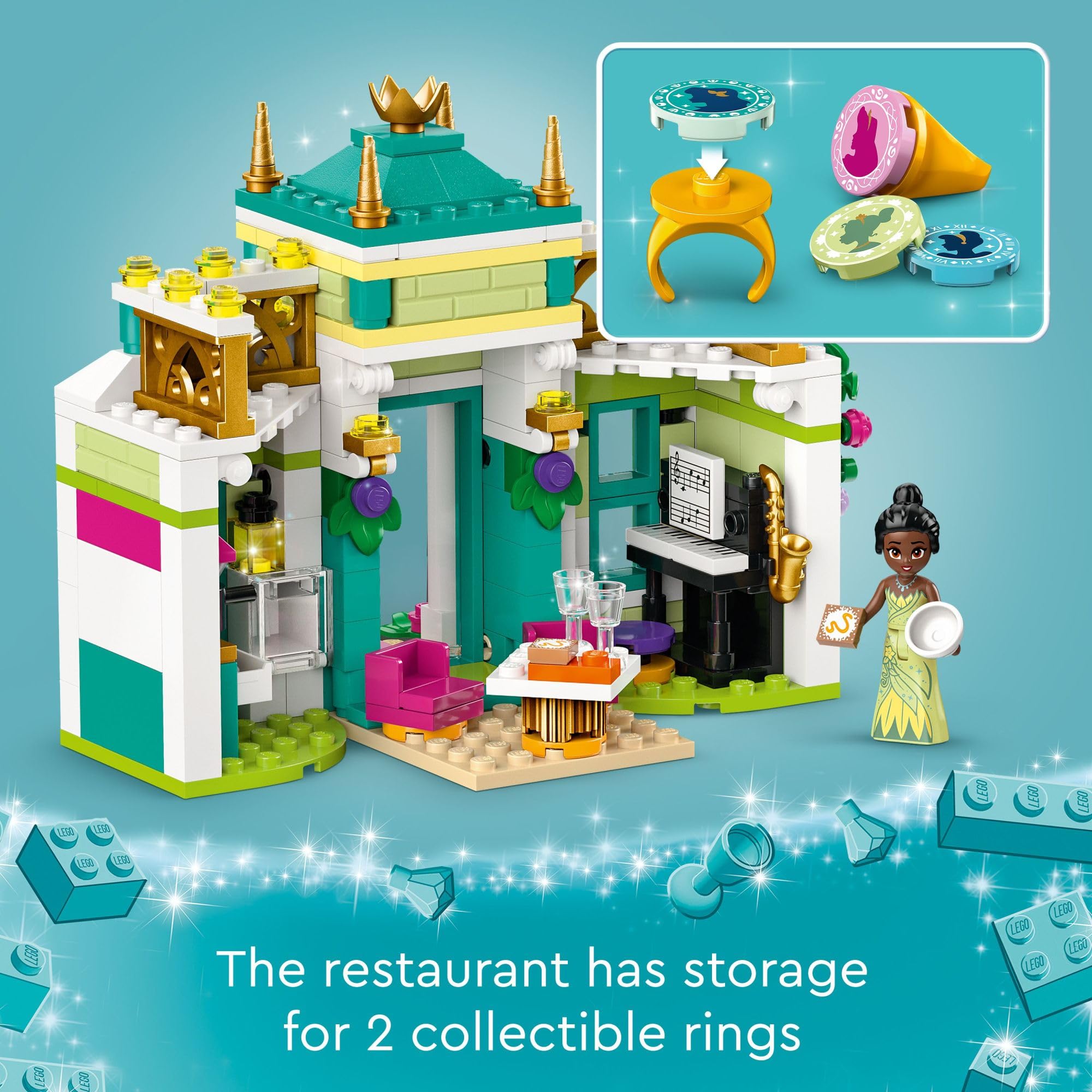 **LEGO Disney Princess Market Adventure Building Toy Set 43246 - Creative Pretend Play with Disney Toy Figures for Kids Ages 6+ - Perfect Gift for Birthdays, Holidays & Events - Great for Imaginative Play & Storytelling**