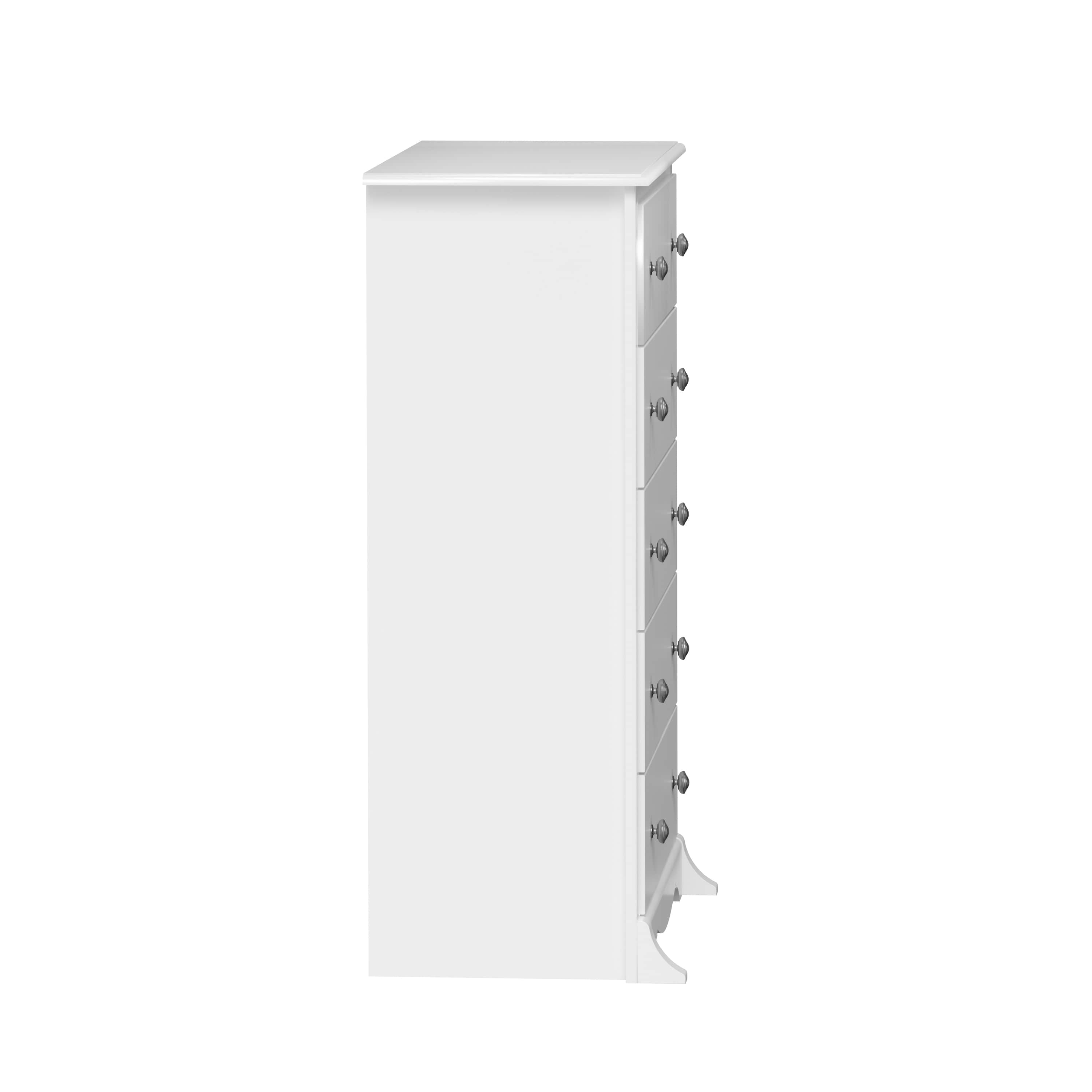 Sonoma 5-Drawer Dresser Chest - White, Black, Gray, Blue & Beige | Bedroom Storage Organizer for Clothes & Accessories