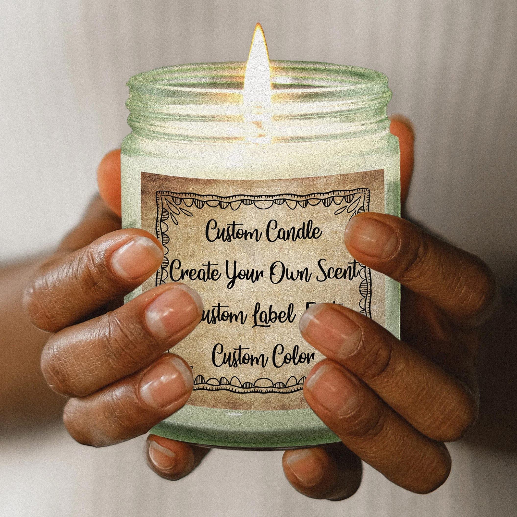 Personalized Scented Candle Jar Gift for Mom - Custom Engraved Name/Text - Home Decor, Wedding Favors, Birthday Present - Relaxing Cinnamon Aroma for Spa Nights & Romantic Dinners