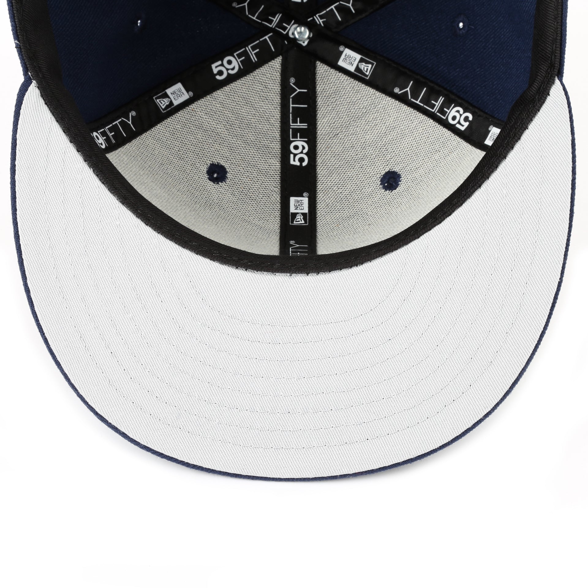 New Era 59Fifty Leather Fitted Baseball Cap - Dallas Cowboys Navy Blue Snapback Hat for Men - Perfect for Game Day, Sports Events & Casual Wear