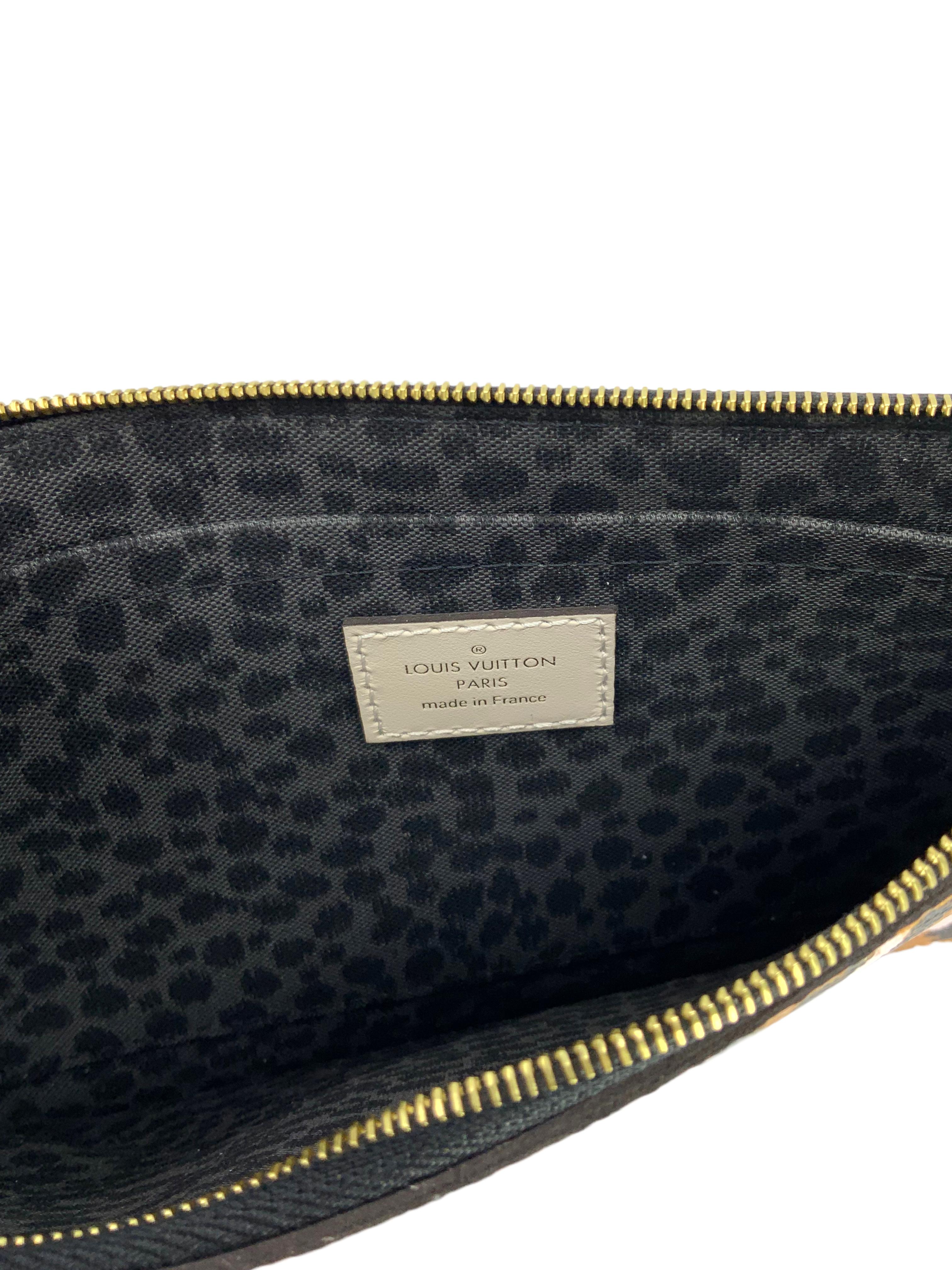 Authentic Louis Vuitton Wild at Heart Neverfull MM Bag with Pochette Wristlet - New Luxury Handbag for Women, Perfect for Work, Travel & Everyday Use
