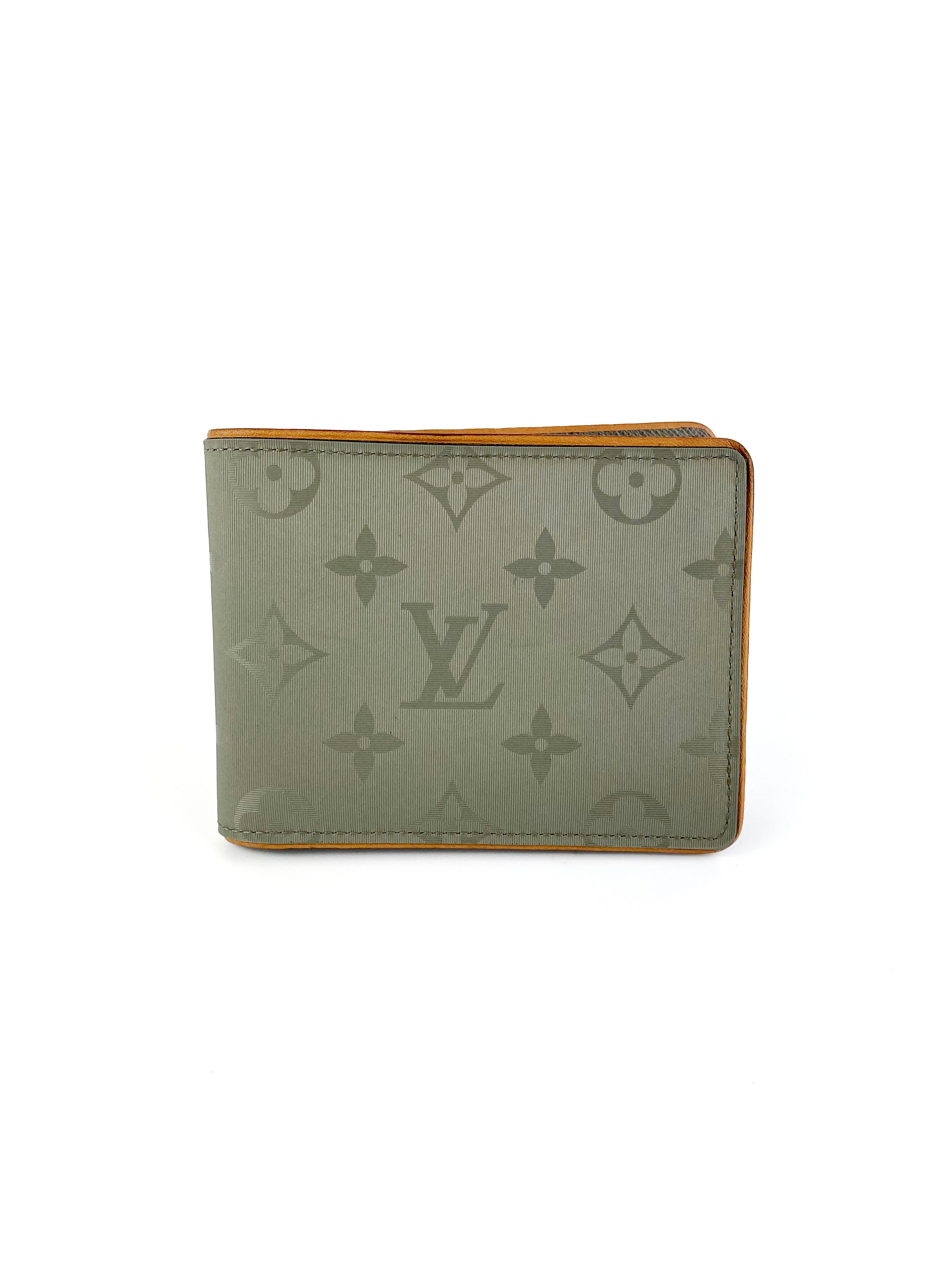 Authentic Louis Vuitton Silver Monogram Titanium Wallet for Men - Luxury Slim RFID Blocking Bifold Wallet - Perfect for Business, Travel & Everyday Use