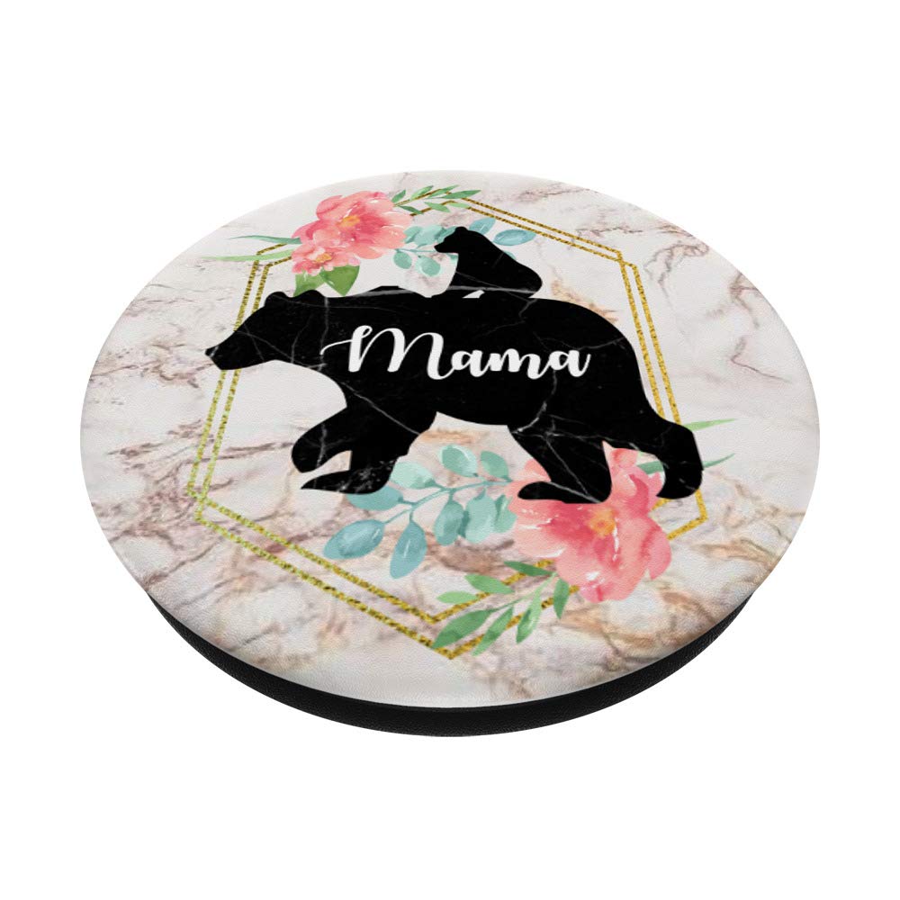 Best Mom Gift Phone Mount - Rose Print Hand Holder for Car, Desk & Travel - Perfect Mother's Day, Birthday & Anniversary Present