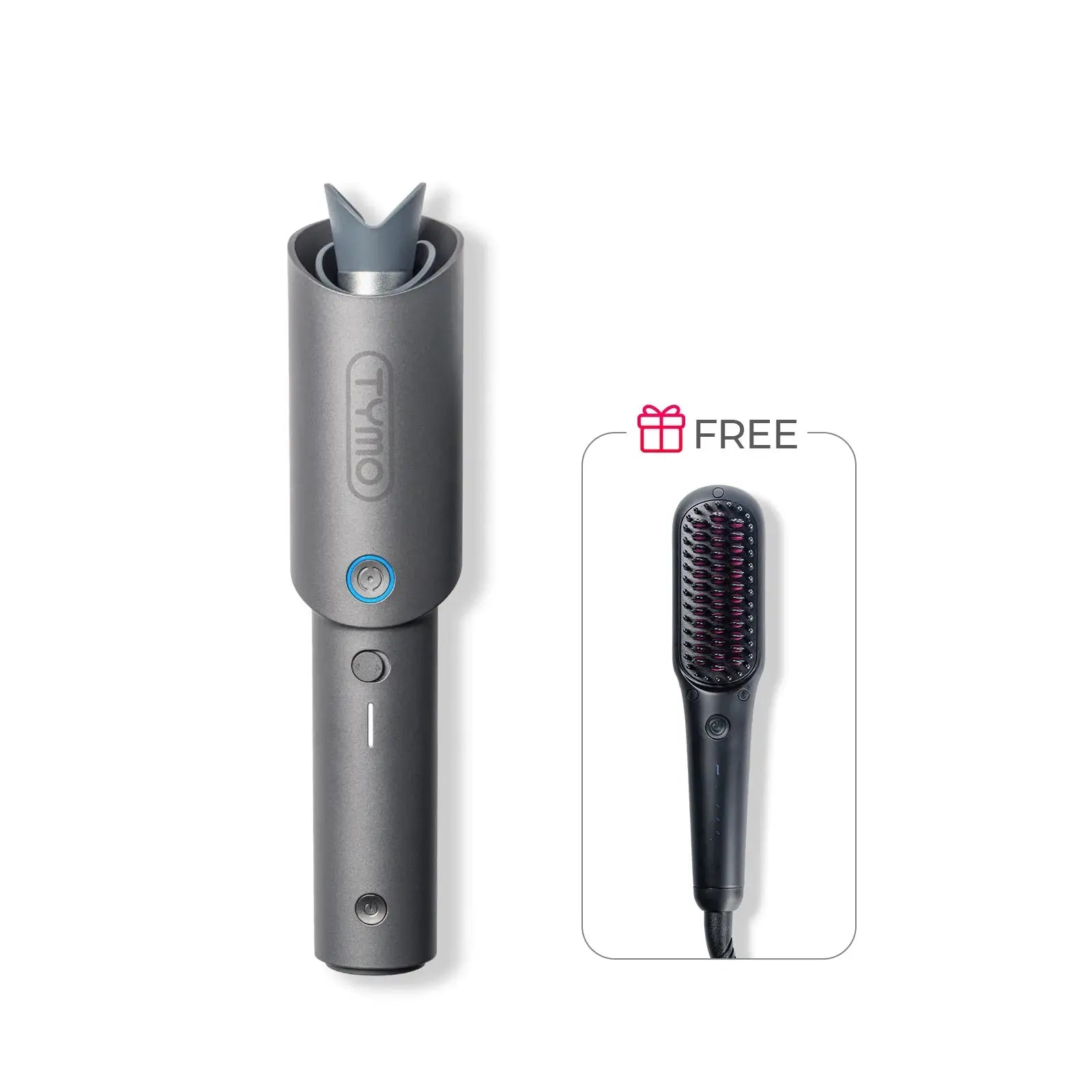 CURLGO GREY Ionic Hair Dryer with Free iONIC MINI - Fast Drying, Lightweight & Travel-Friendly for Salon-Quality Styling at Home or On The Go