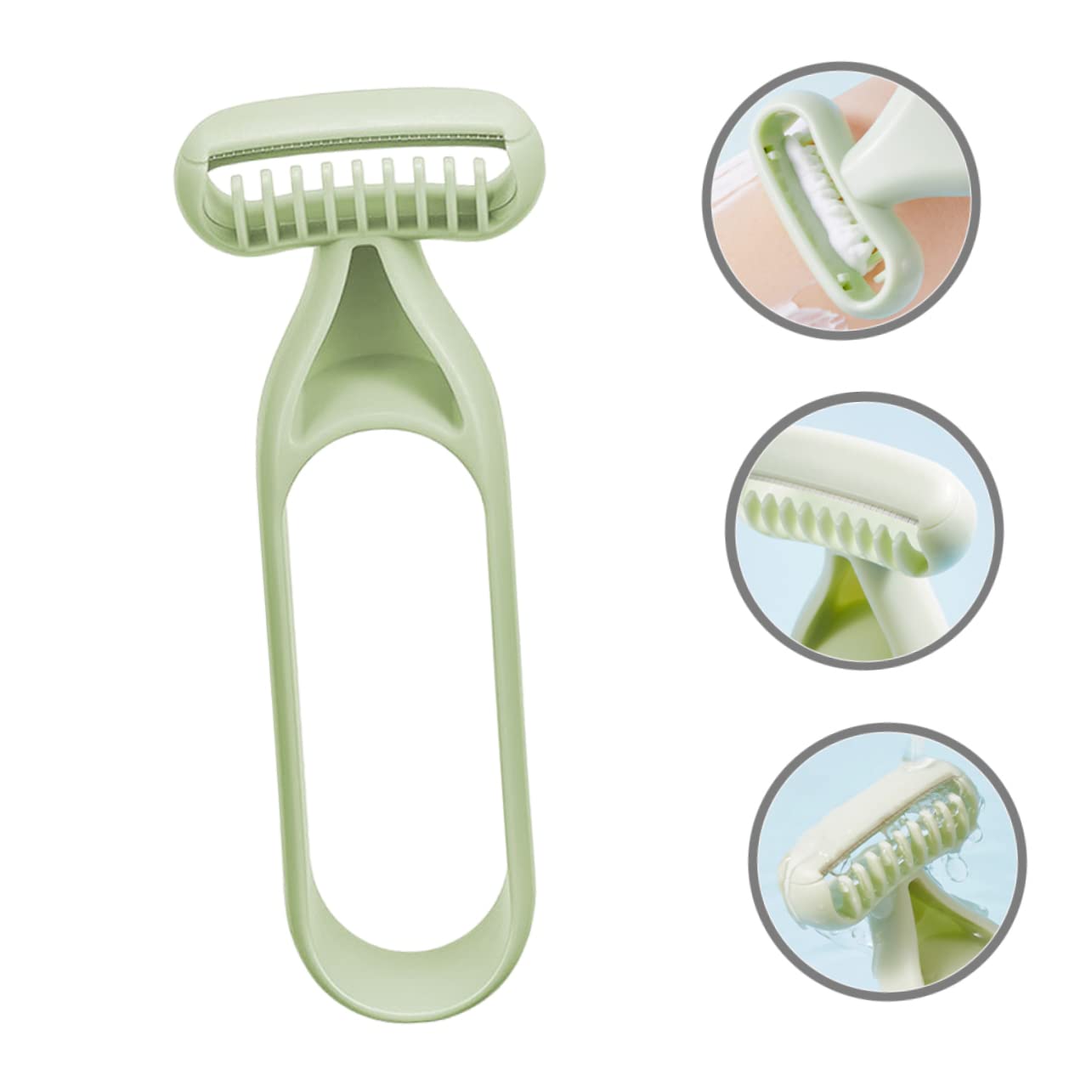 Best Hair Removal Device for Women - Painless Body Hair Trimmer & Leg Shaver, Skin-Safe Wet/Dry Use, ABS Plastic, Mint Green - Perfect for Smooth Legs, Underarms & Bikini Line at Home or Travel