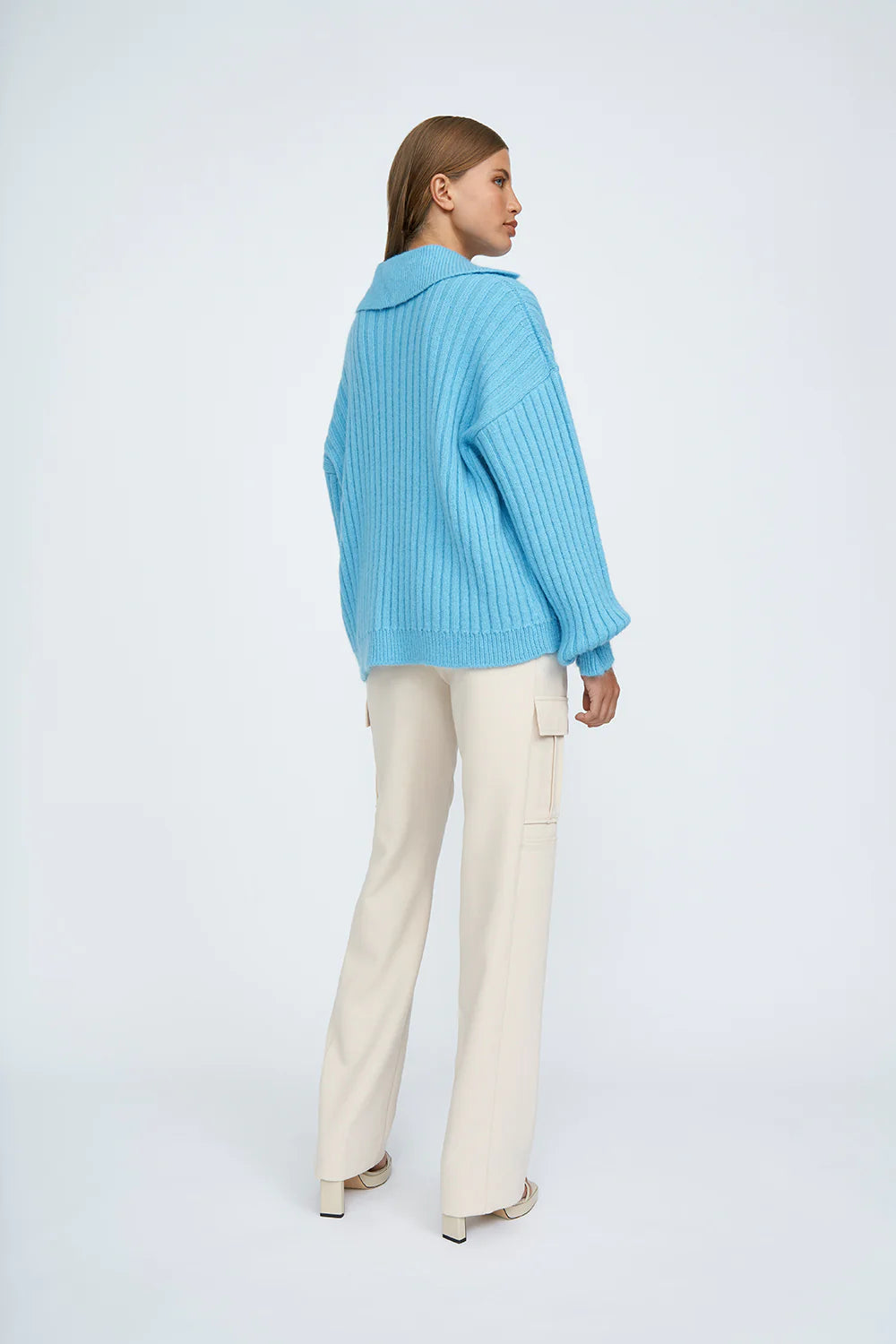 Stylish Blue Cosmic Knit Sweater for Women | Soft & Comfortable Winter Pullover | Perfect for Casual Outfits & Cozy Evenings
