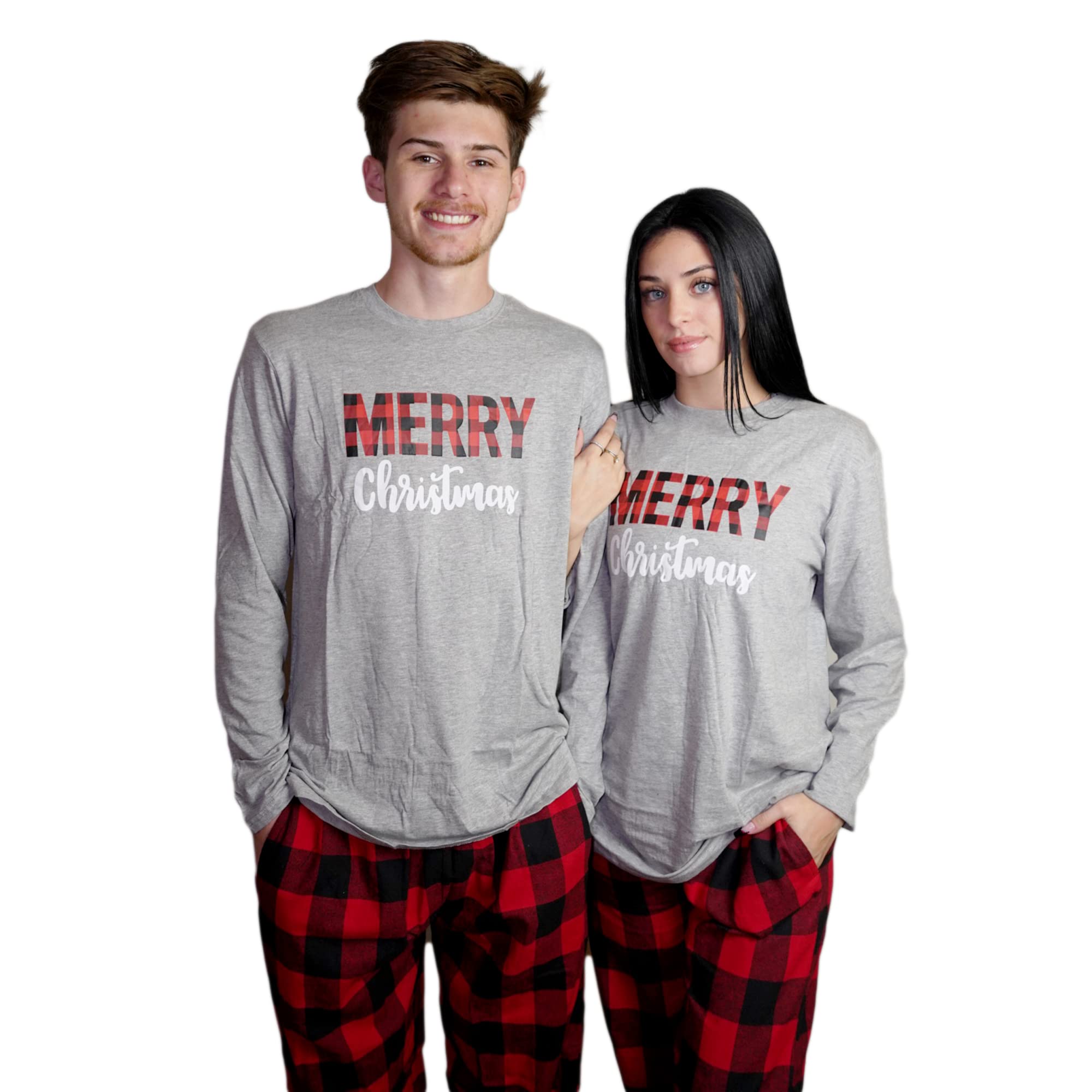Buffalo Plaid Matching Pajama Set for Couples & Family - Holiday Sleepwear