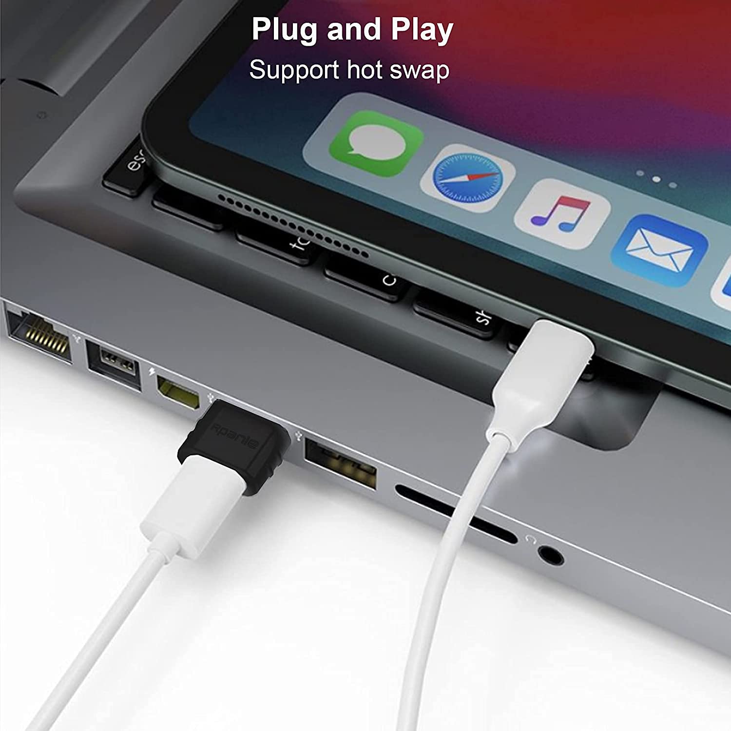 USB C to USB A Adapter 4-Pack - Compatible with Samsung, Huawei, Laptops & Power Banks - for Charging & Data Transfer