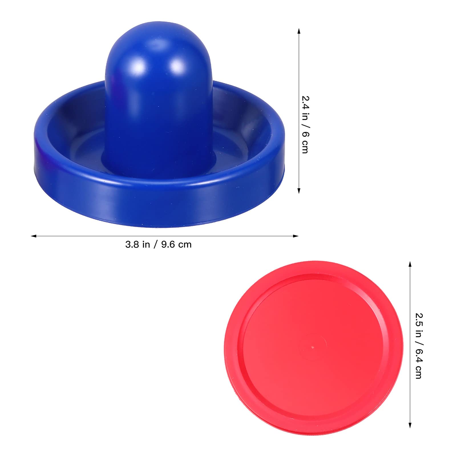 Premium Air Hockey Pucks Replacement Set - 6 Pack with Pushers & Pads for Sportcraft Game Tables | Durable Tabletop Hockey Accessories for Family Game Nights & Arcade Fun
