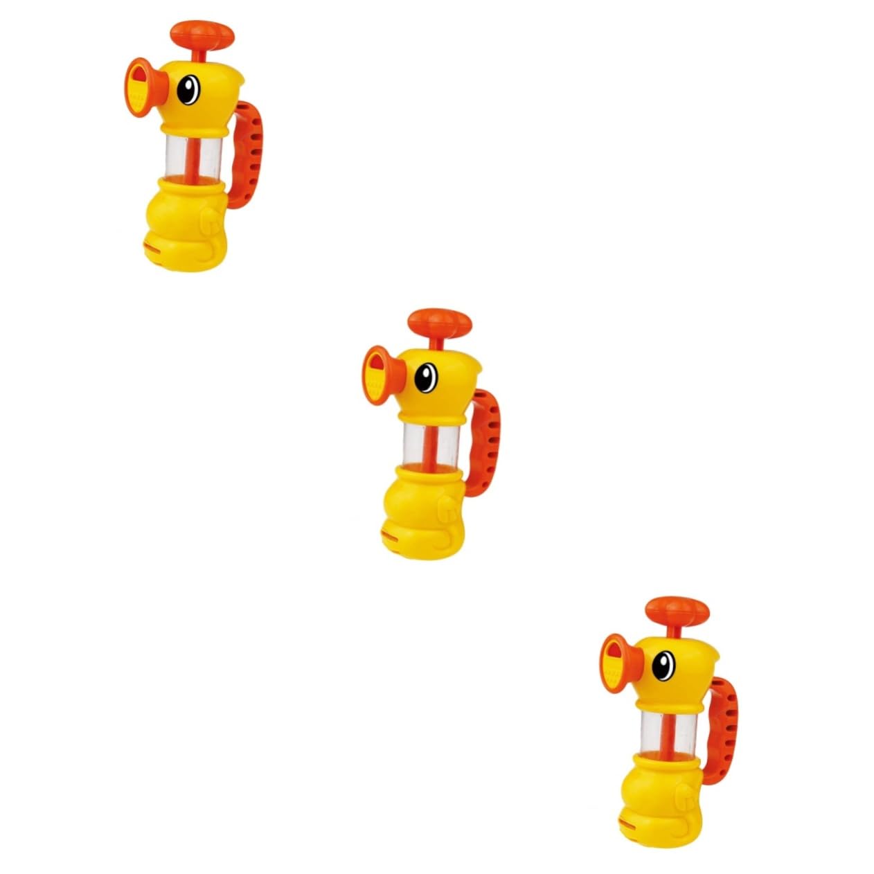HEMOTON 3-Piece Bathtub Water Sprinkler Toy Set - Manual Water Spray Toys for Kids Bath Time Fun - Yellow Bath Toys for Toddlers & Infants - Perfect for Indoor & Outdoor Water Play