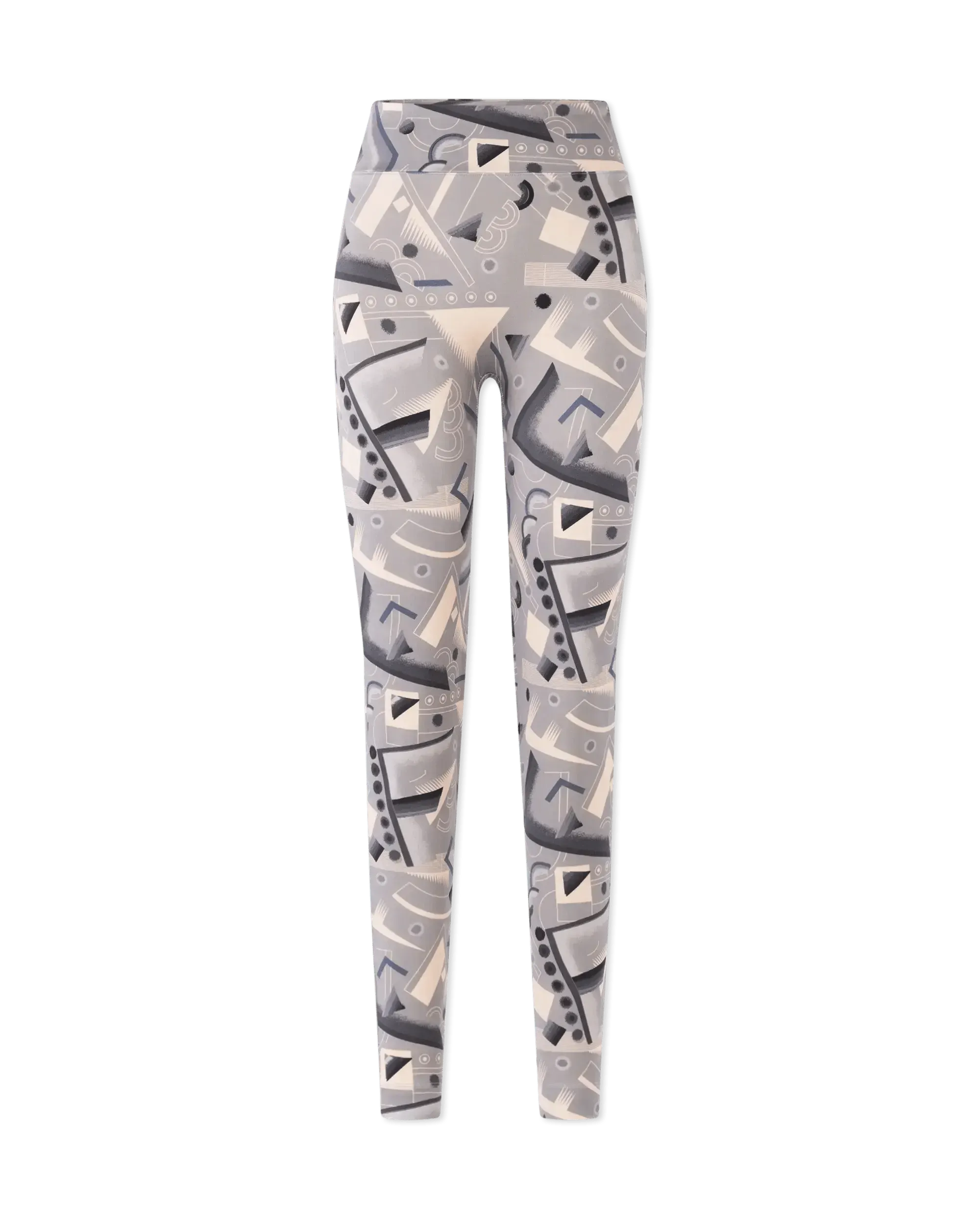 Stylish Geometric Print Lycra Leggings for Women - High Waist Yoga Pants, Workout & Gym Leggings - Perfect for Running, Fitness & Casual Wear