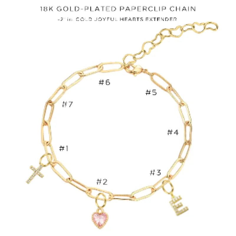 Elegant Charm Bracelet with Assorted Charms - Dainty Adjustable Jewelry for Women - Perfect for Gifts, Parties & Everyday Wear