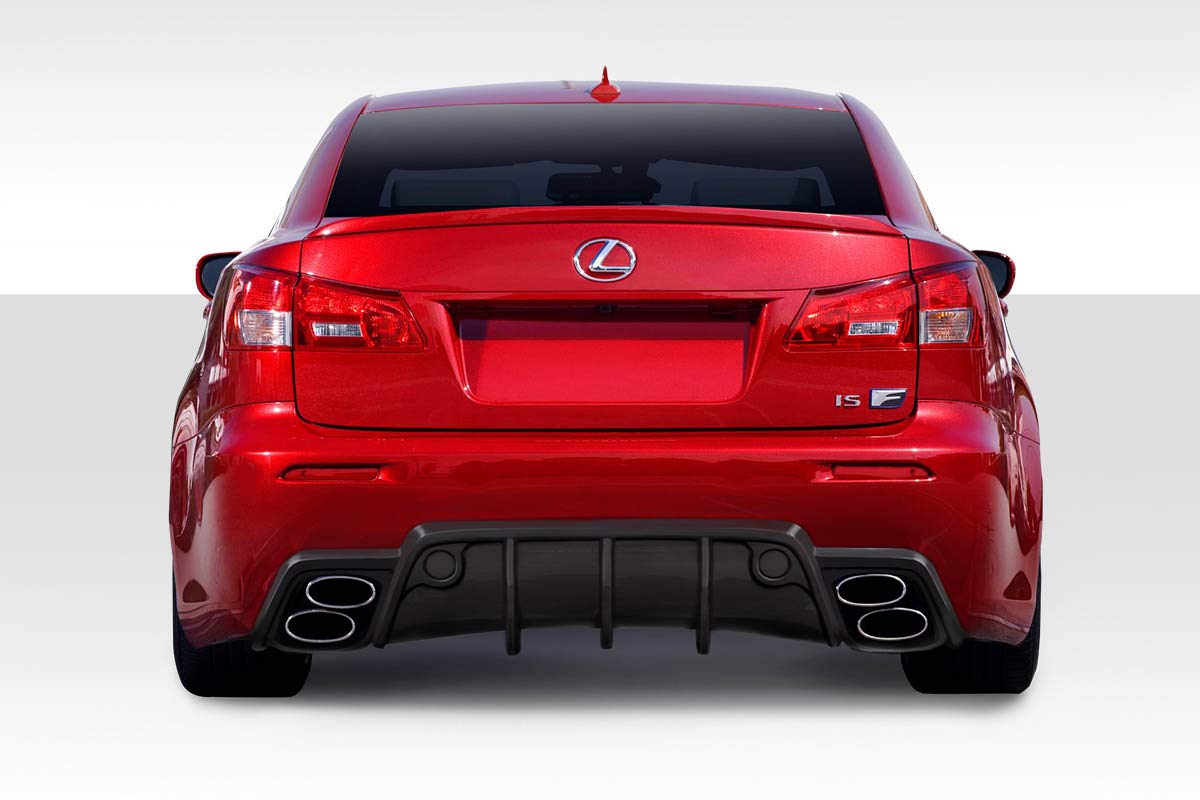 BRIGHTT-12986903 FRP (Fiberglass Reinforced Plastic) W-1 Style Rear Bumper Replacement for Lexus IS-F 2008-2014 Models - Lightweight & Durable Auto Body Part - Perfect for Car Upgrades, Racing Modifications, and Vehicle Restoration Projects