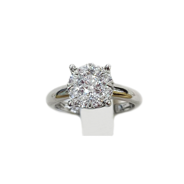 14K White Gold Diamond Ring for Women - Elegant Solitaire Engagement & Wedding Band - Perfect for Proposals, Anniversaries, and Special Occasions