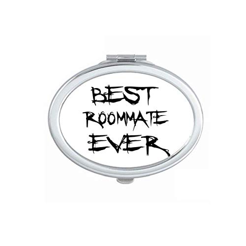 DIYthinker Best Roommate Ever Graduation Gift - Portable Folding Double-Sided Makeup Mirror for Travel, Dorm & Home Use