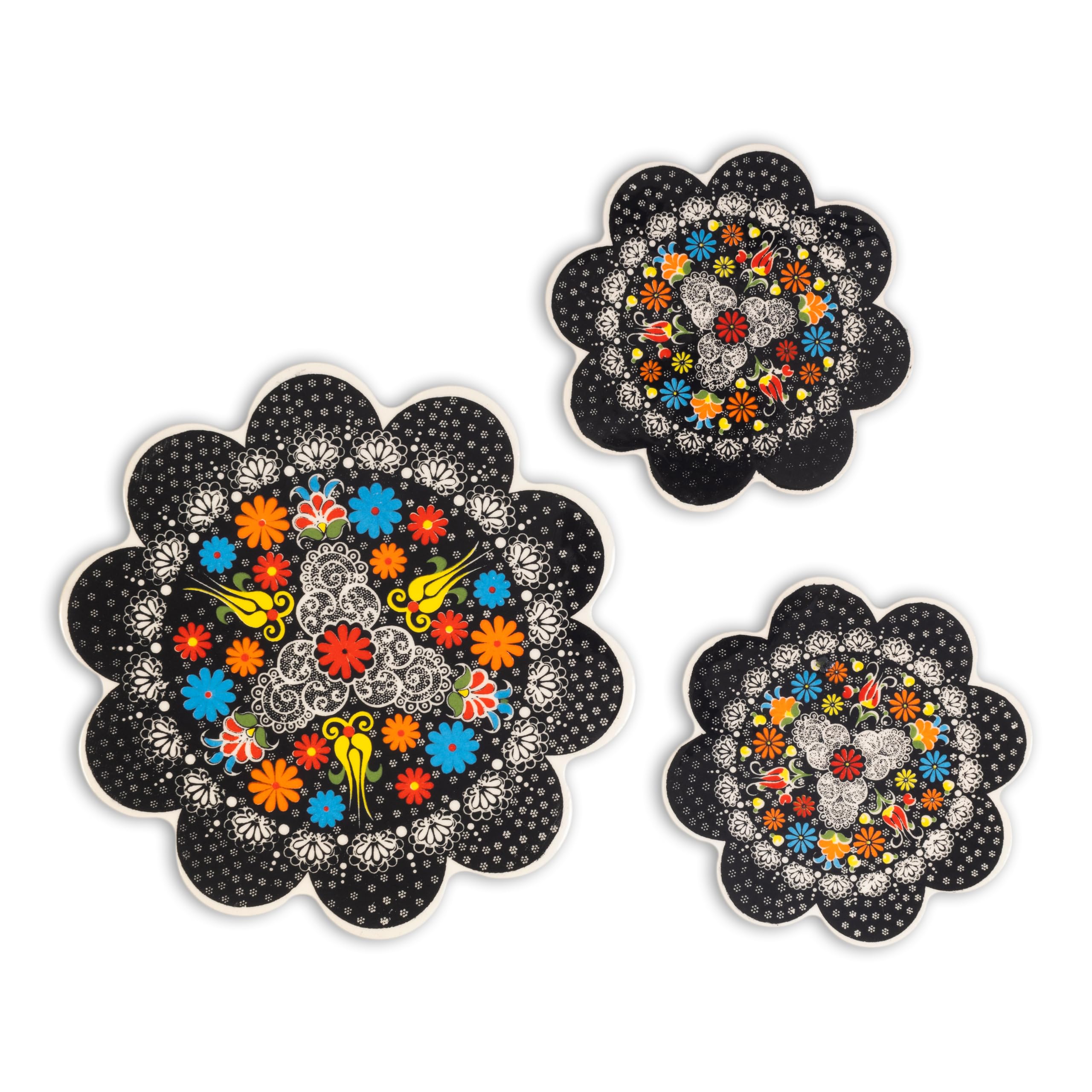 Handmade Decorative Trivet Set for Hot Pots, Pans & Dishes - Heat Resistant Trivets with Coasters for Oven & Table Protection - Perfect for Kitchen, Dining & Entertaining
