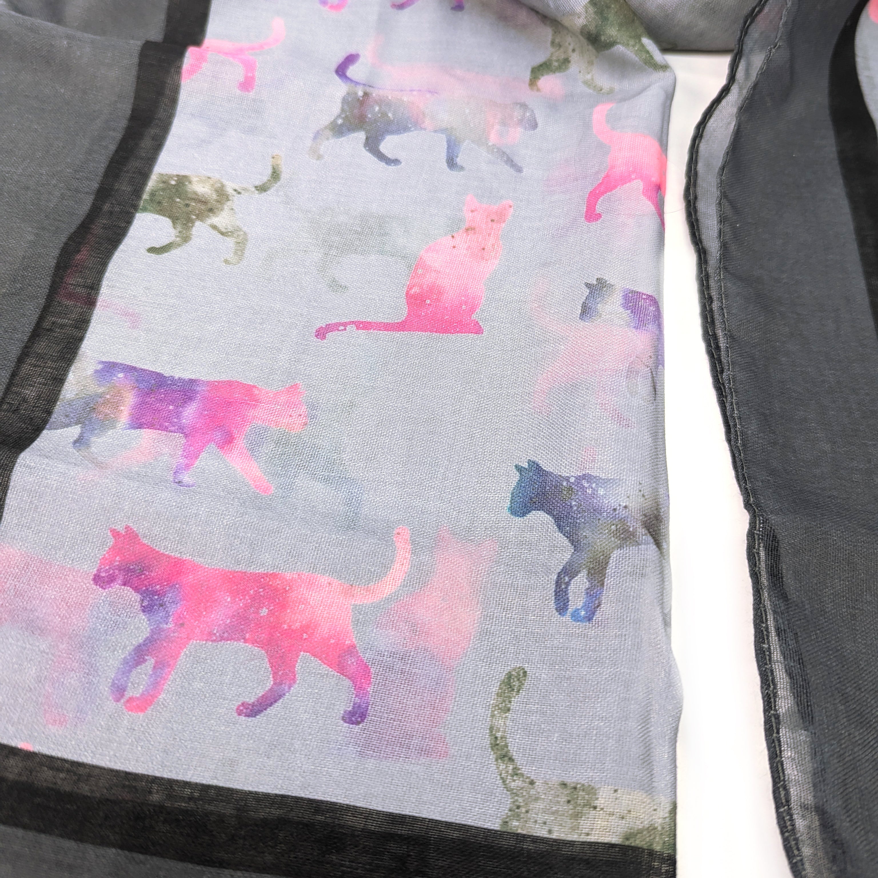 Clio The Cat Scarf - Soft Slate Grey Winter Wrap (50x180cm) | Cozy Fashion Accessory for Women & Men | Perfect for Cold Weather, Office & Outdoor Activities