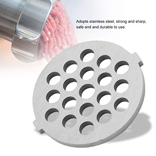 Premium Stainless Steel Meat Grinder Plates (2.2 x 0.2 Inches, 7mm Holes) - Heavy Duty Mincer Discs for KitchenAid Mixer & Sausage Stuffer Attachment - Perfect for Grinding Beef, Pork, Vegetables & Making Homemade Sausages