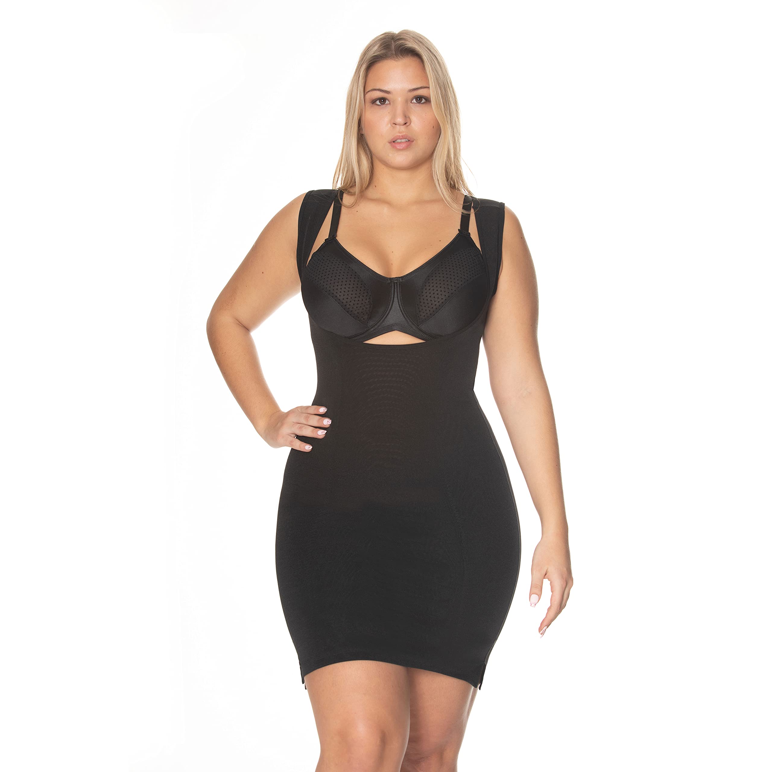 Gemsli Women's Firm Control Frontless Body Shaper - Seamless Shapewear for Tummy Control & Waist Cincher - Perfect Under Dresses, Wedding Gowns & Formal Attire