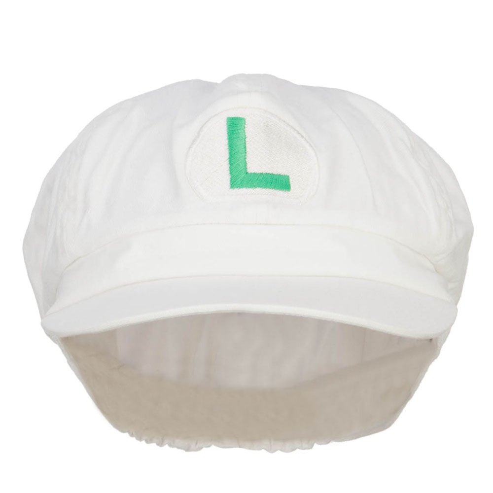 Fire Mario & Luigi Embroidered Newsboy Cap - Big Size Adjustable Hat for Cosplay, Gaming Events & Retro Fashion Enthusiasts