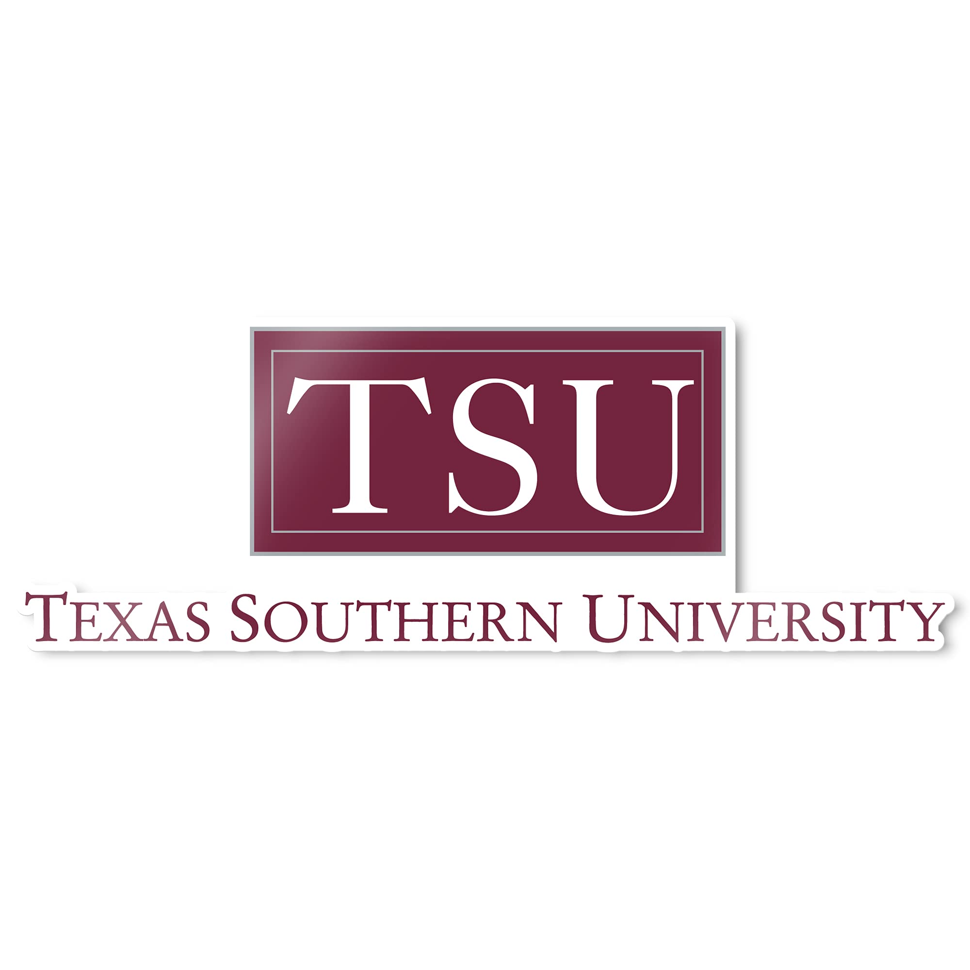 Texas Southern University TSU Tigers Vinyl Decal Sticker - Desert Cactus Design for Laptop, Water Bottle, Car & Scrapbook - Perfect for School Spirit, College Pride & Fan Gifts (IND TSU with Word)