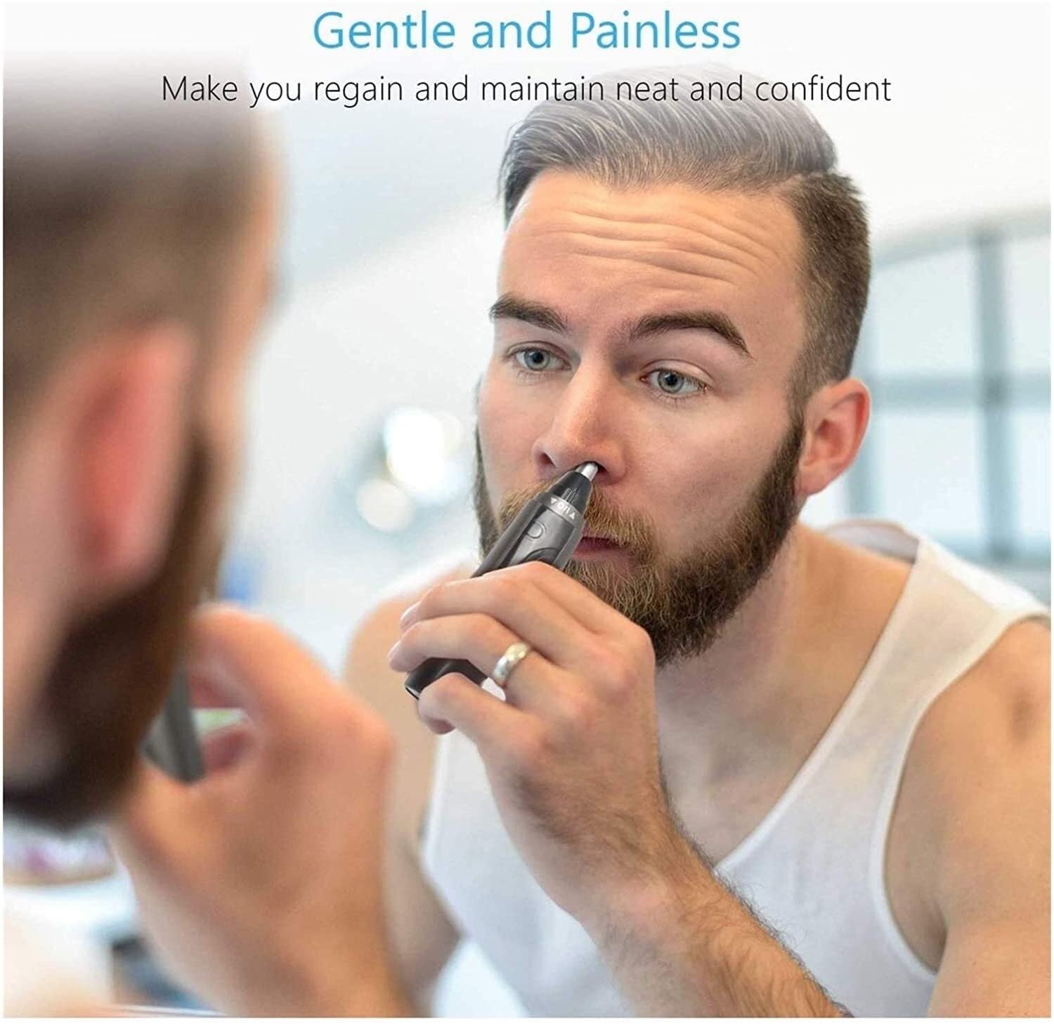 Electric Nose & Ear Hair Trimmer for Men & Women - Painless, Waterproof Hair Clipper - Perfect for Travel, Grooming & Personal Care