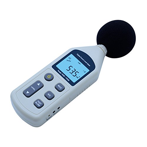 CGOLDENWALL Digital Sound Level Meter 30-130dB with LCD Display - Portable Noise Decibel Tester for Home, Office, Factory, School & Audio Equipment (GM1358) | Perfect for Workplace Safety, Environmental Monitoring & Sound System Calibration