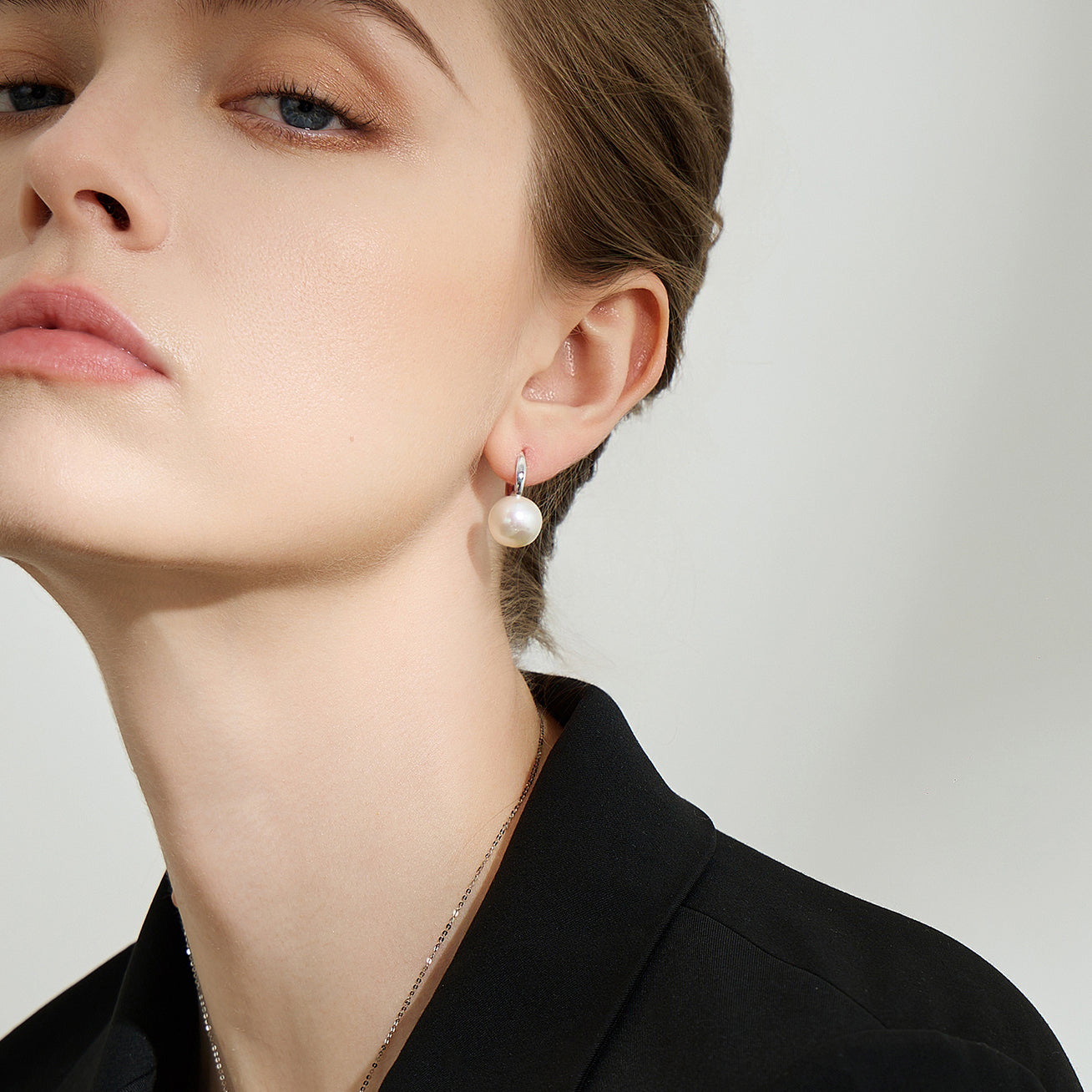 18K Solid Gold Edison Pearl Earrings for Women - Classic Stud Earrings for Daily Wear, Gift Giving & Special Occasions - KE00188