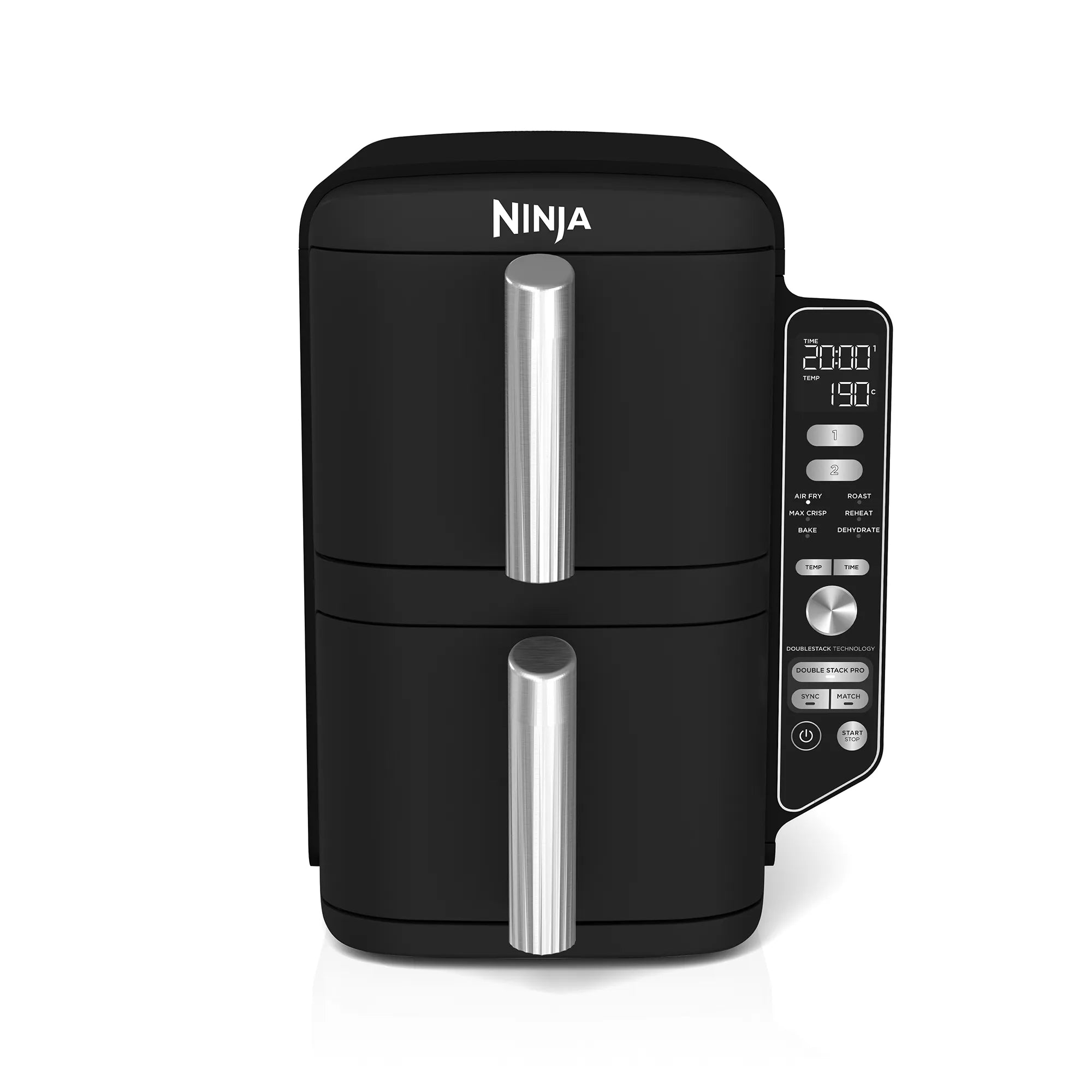 Ninja DoubleStack XXXL 9.5L 2 Drawer Air Fryer - Large Capacity Air Fryer Oven for Family Cooking, Healthy Oil-Free Frying, Baking & Roasting - Perfect for Home Kitchen, Parties & Meal Prep