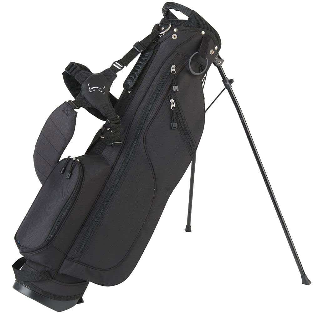 XT Tour Sunday Stand Golf Bag 2021 - Black | Lightweight & Durable Golf Stand Bag for Men & Women | Perfect for Weekend Golfers & Casual Players