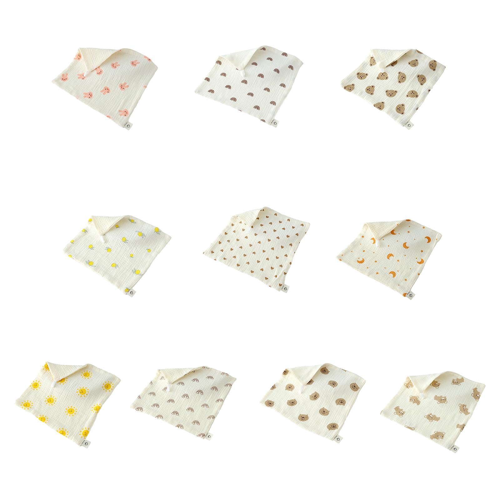 Soft Baby Muslin Face Towel for Newborns - Ultra Absorbent & Gentle on Delicate Skin - Organic Cotton Washcloth & Burp Cloth - Perfect for Bath Time, Feeding, and Diaper Changes
