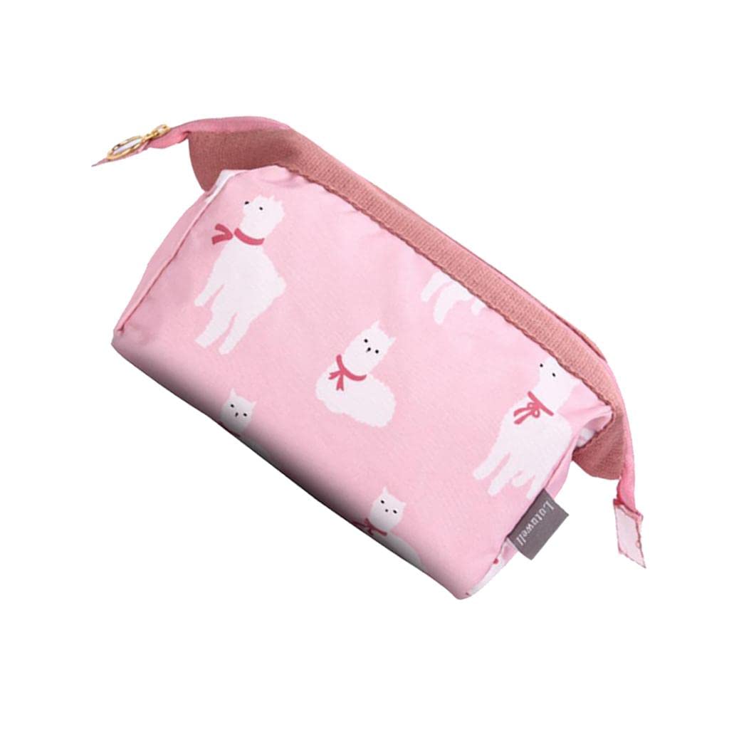 Pink Travel Clutch Bag for Women - Waterproof Cosmetic Makeup Pouch & Toiletry Organizer - Perfect for Vacation, Gym, Business Trips and Daily Essentials Storage