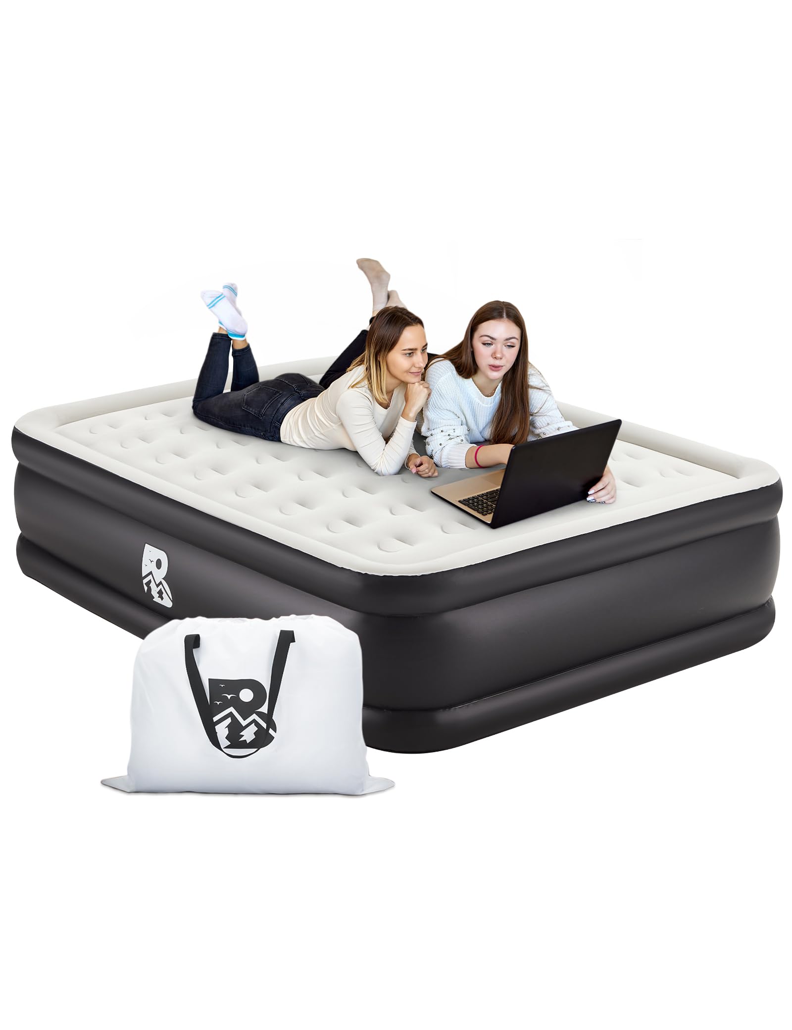 **Queen Size Air Mattress with Built-in Pump - 18