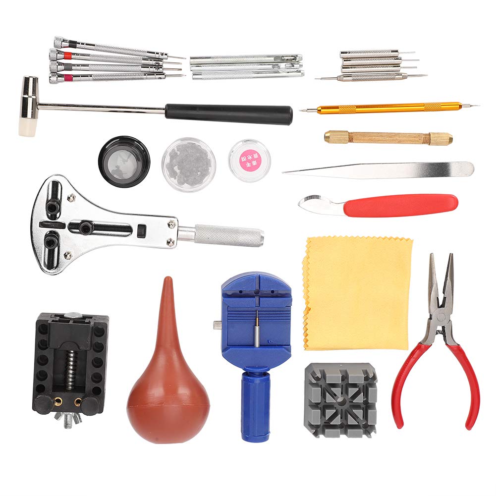 Brrnoo Professional Watch Repair Kit - Complete Watch Band Link Pin Tool Set with Carrying Case | Durable Watch Repair Tools for Watchmakers, Jewelers & DIY Enthusiasts | Perfect for Watch Battery Replacement, Band Adjustment & Maintenance