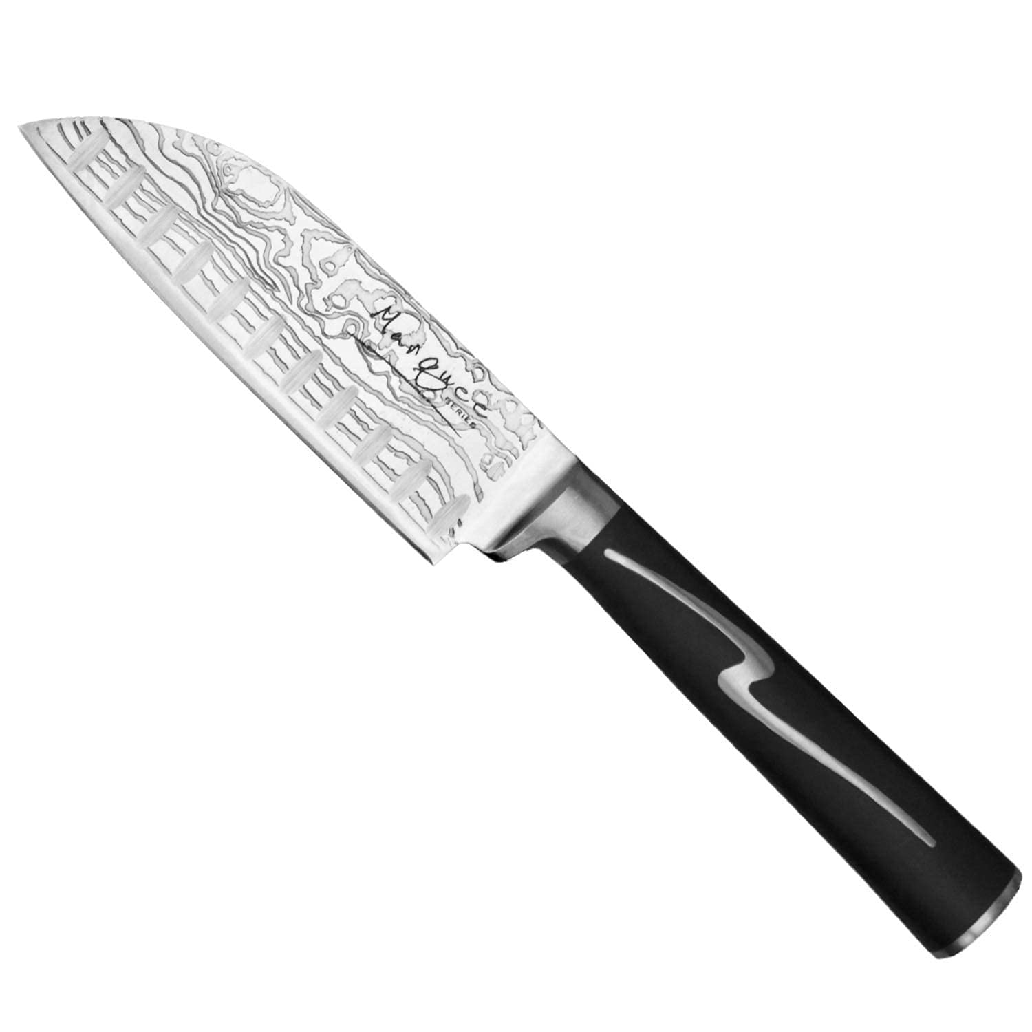 Premium Ginsu Forged Marquee 5-Piece Knife Set with Bamboo Cutting Board - Professional Kitchen Knives for Chopping, Slicing & Dicing - Perfect for Home Chefs & Cooking Enthusiasts