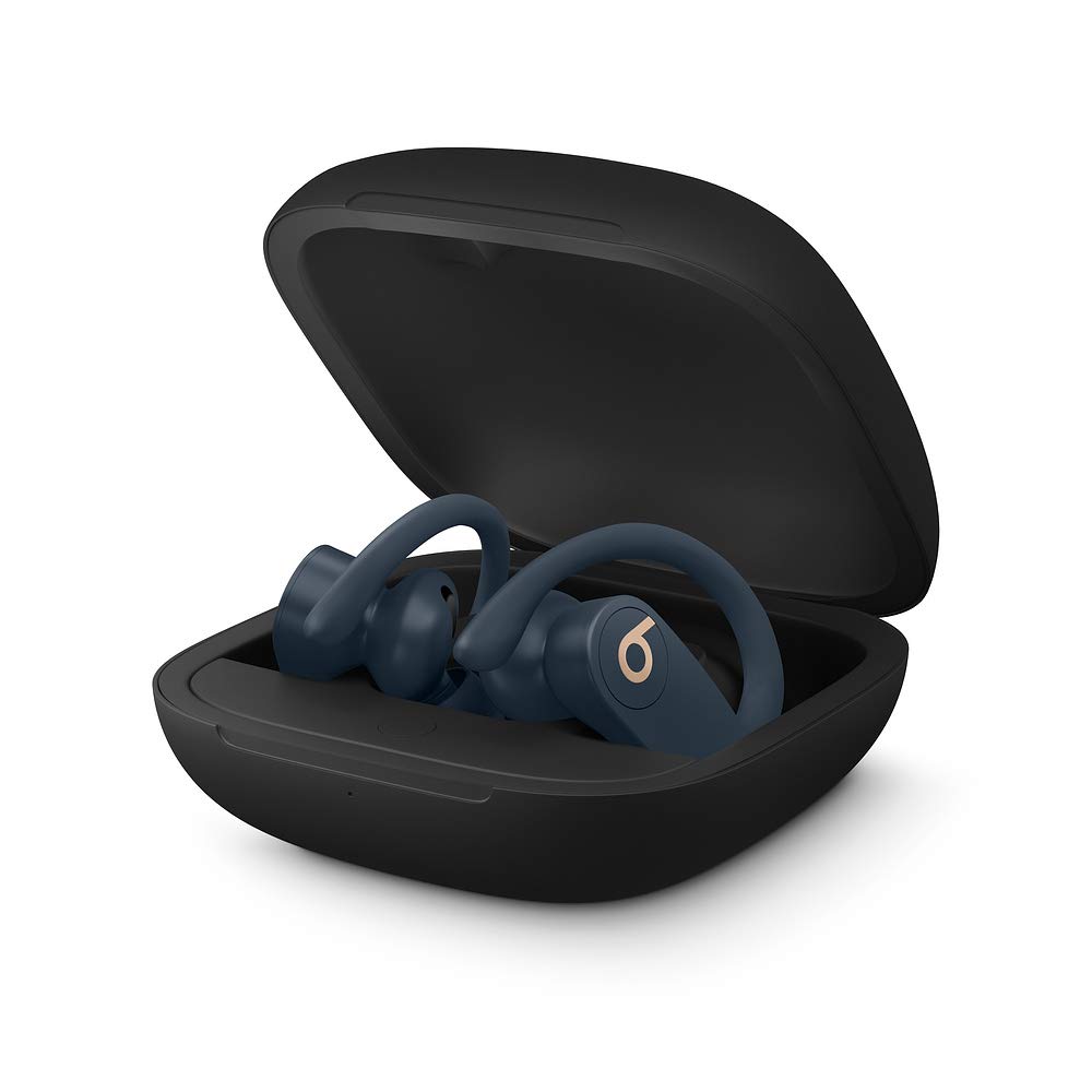Powerbeats Pro Wireless Earbuds - Bluetooth Headphones with Charging Case, Lightning to USB-A Cable, Sweat & Water Resistant (Navy Blue) - Perfect for Gym, Running & Workouts