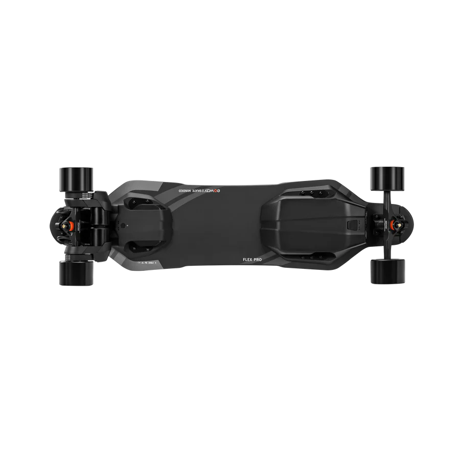 Exway Flex Pro Electric Skateboard - 345Wh Battery, 31 MPH Top Speed, 25 Mile Range, Belt Drive System with Remote Control - Perfect for Commuting, Campus Travel & Outdoor Adventures