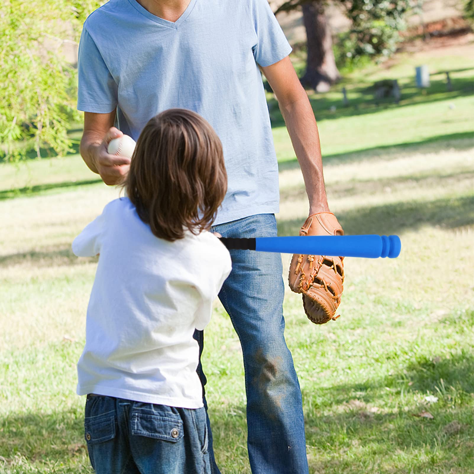 BESPORTBLE Kids Foam Baseball Bat Set - Soft EVA Baseball Toy for Toddlers & Children with Ball | Outdoor Sports Game for Backyard, Park & Beach Play | Improves Hand-Eye Coordination & Motor Skills