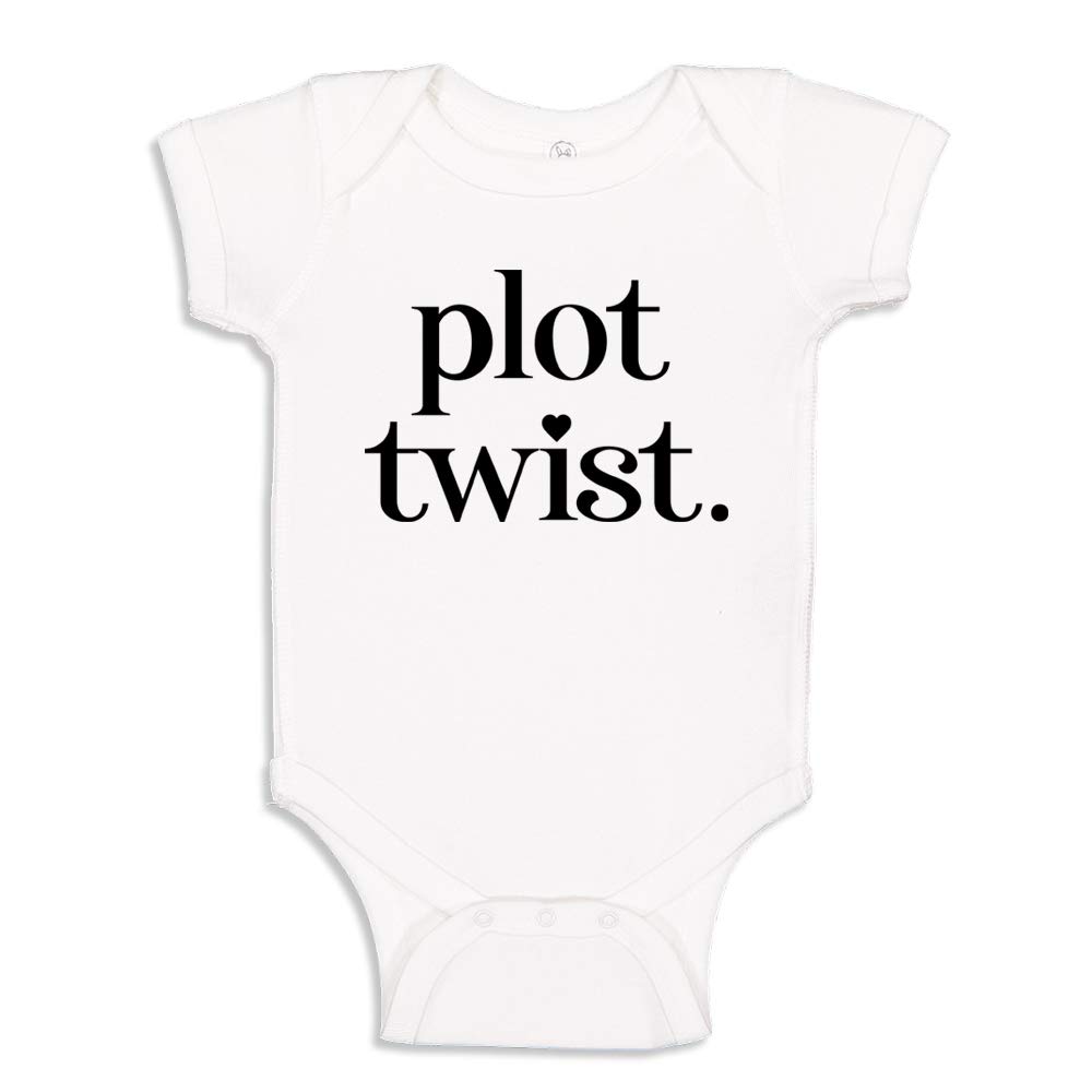 Plot Twist Surprise Pregnancy Announcement Baby Bodysuit - Cute Newborn Onesie for Gender Reveal & Maternity Photos - Perfect for Family Photo Shoots & Baby Shower Gifts