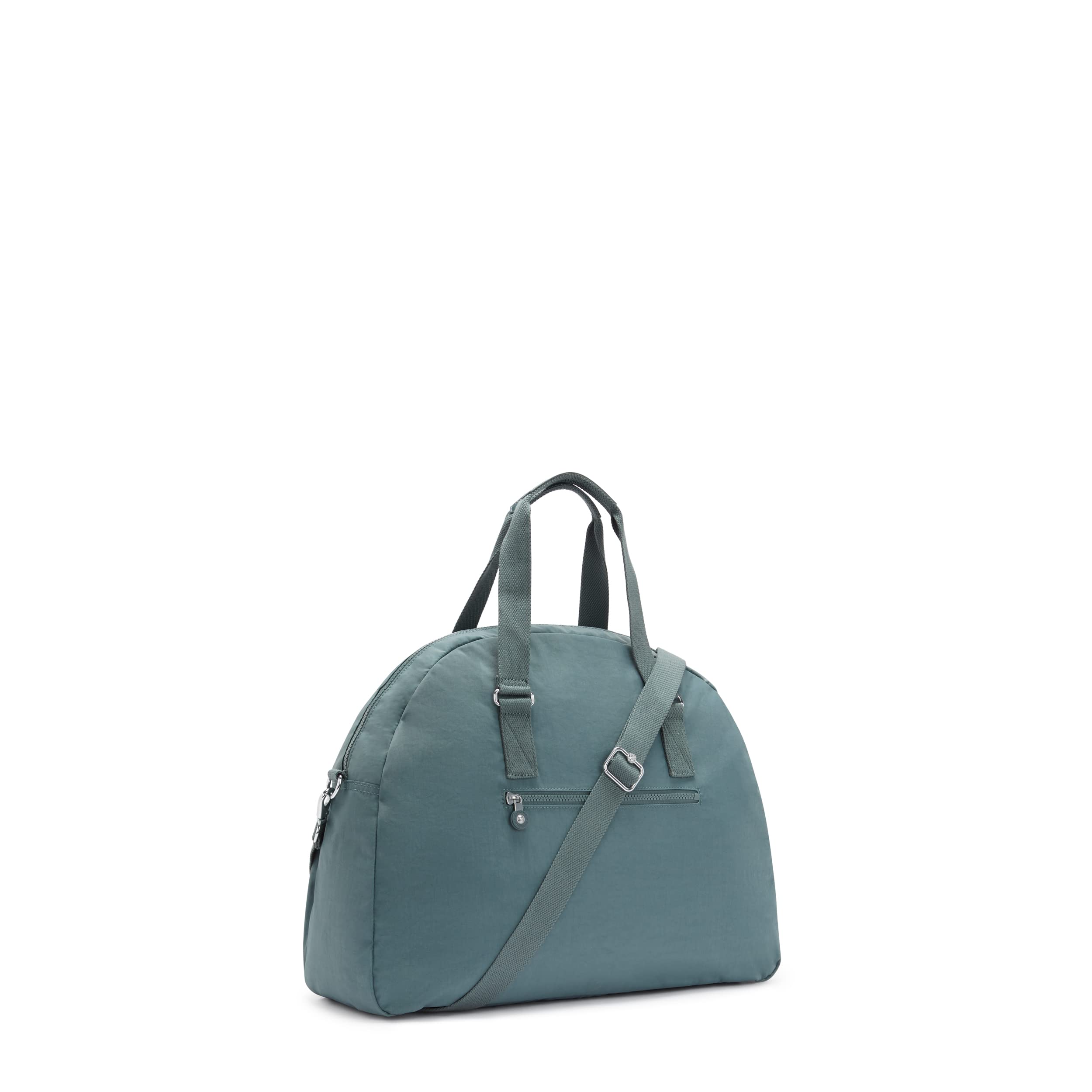 Kipling Women's Eugina Satchel Handbag - Handmade Nylon Duffle Bag with Removable Shoulder Strap & Outer Pockets | Perfect for Work, Travel & Everyday Use