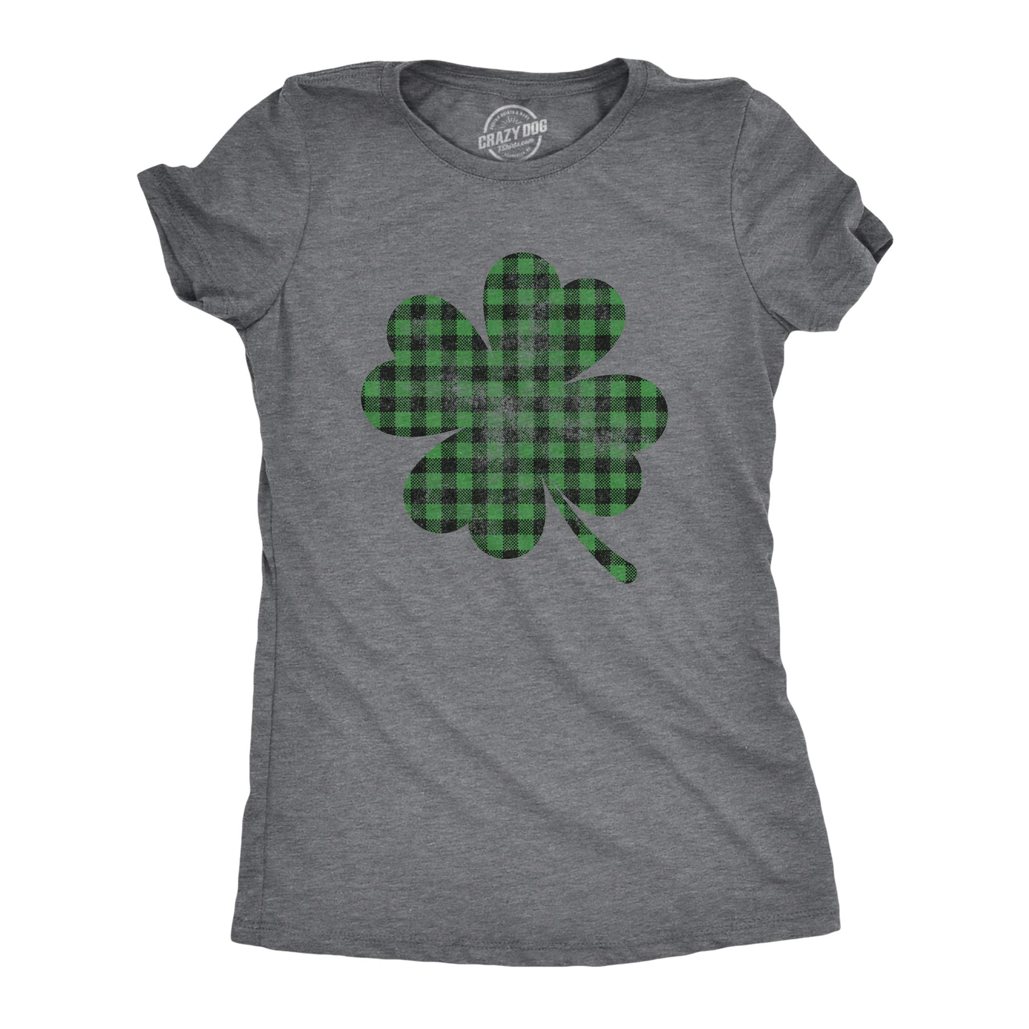 Funny Women's Saint Patrick's Day T-Shirts with Clover Graphic - Perfect for Shenanigans & Irish-Themed Parties
