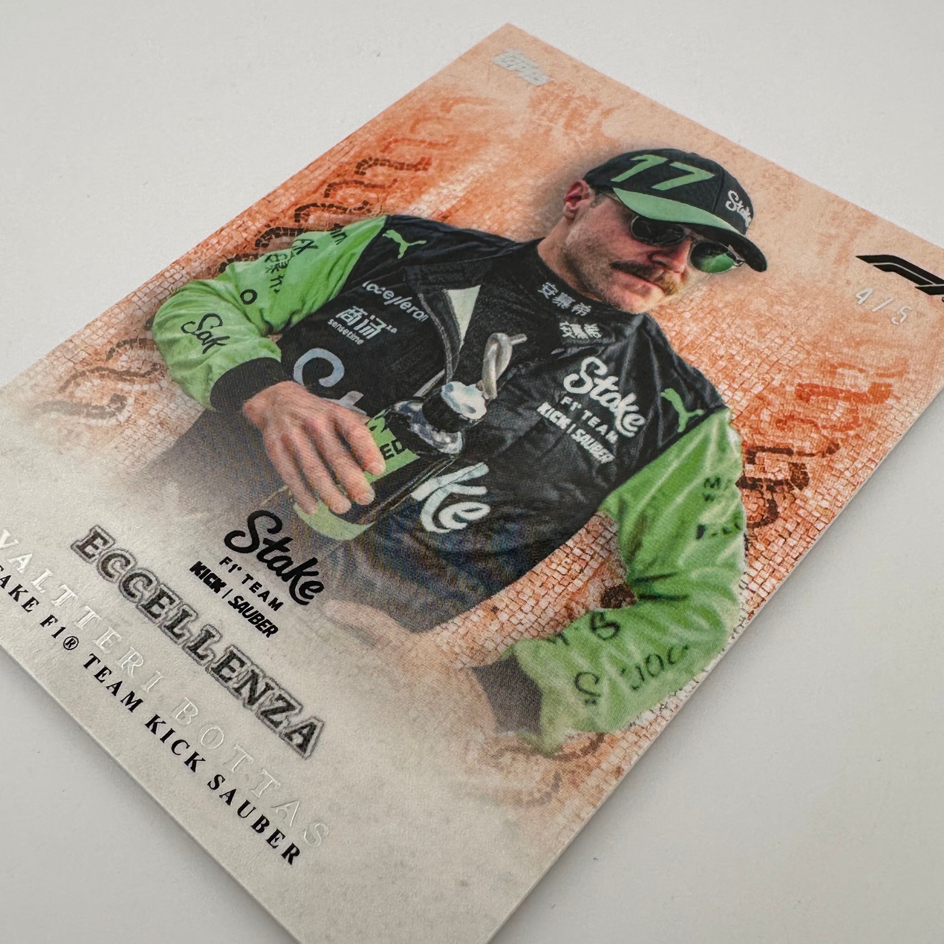 Valtteri Bottas 2024 Topps Eccellenza F1 Trading Card - La Passione Orange Series - Rare Collectible for Formula 1 Fans & Sports Memorabilia Enthusiasts - Perfect for Display, Trading, and Investment