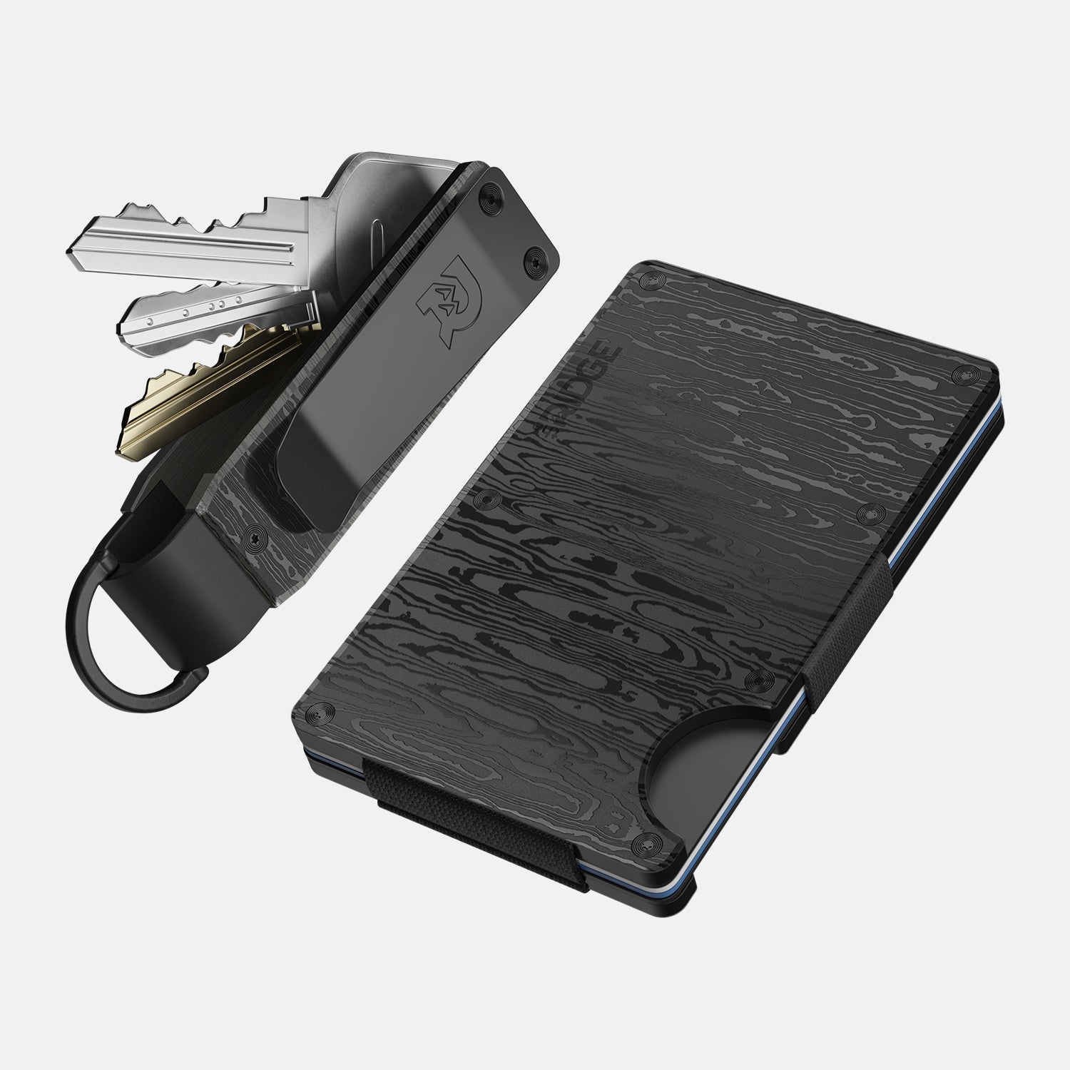 Premium Black Damascus Steel Daily Driver Kit - EDC Essentials for Everyday Carry & Outdoor Adventures