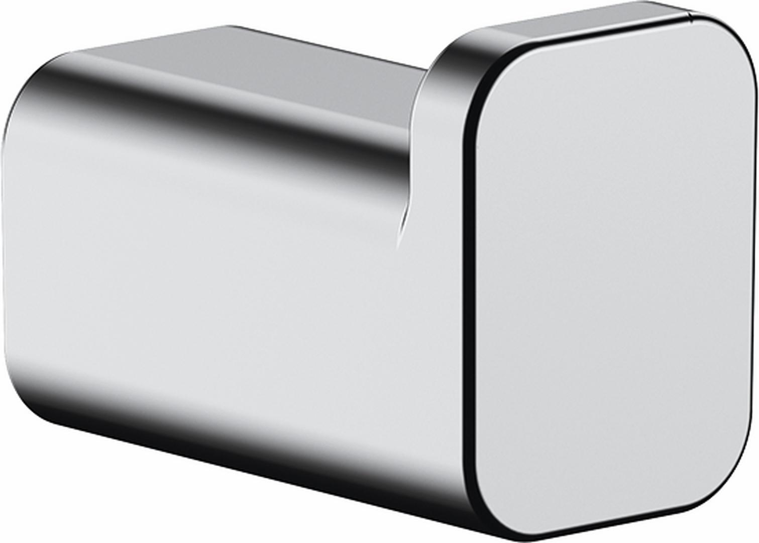 Hansgrohe AddStoris Chrome Robe Hook 41742000 - Durable Bathroom Towel Hook for Robes, Hats, and Bags (Perfect for Bathroom, Spa, and Locker Room Organization)