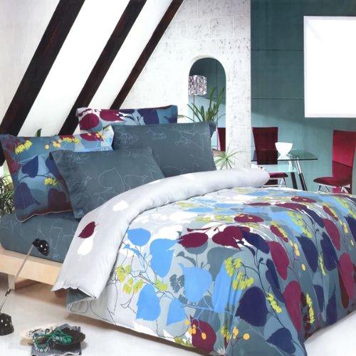 Grapevine Leisure 100% Cotton Twin Duvet Cover Set for Cozy Bedrooms