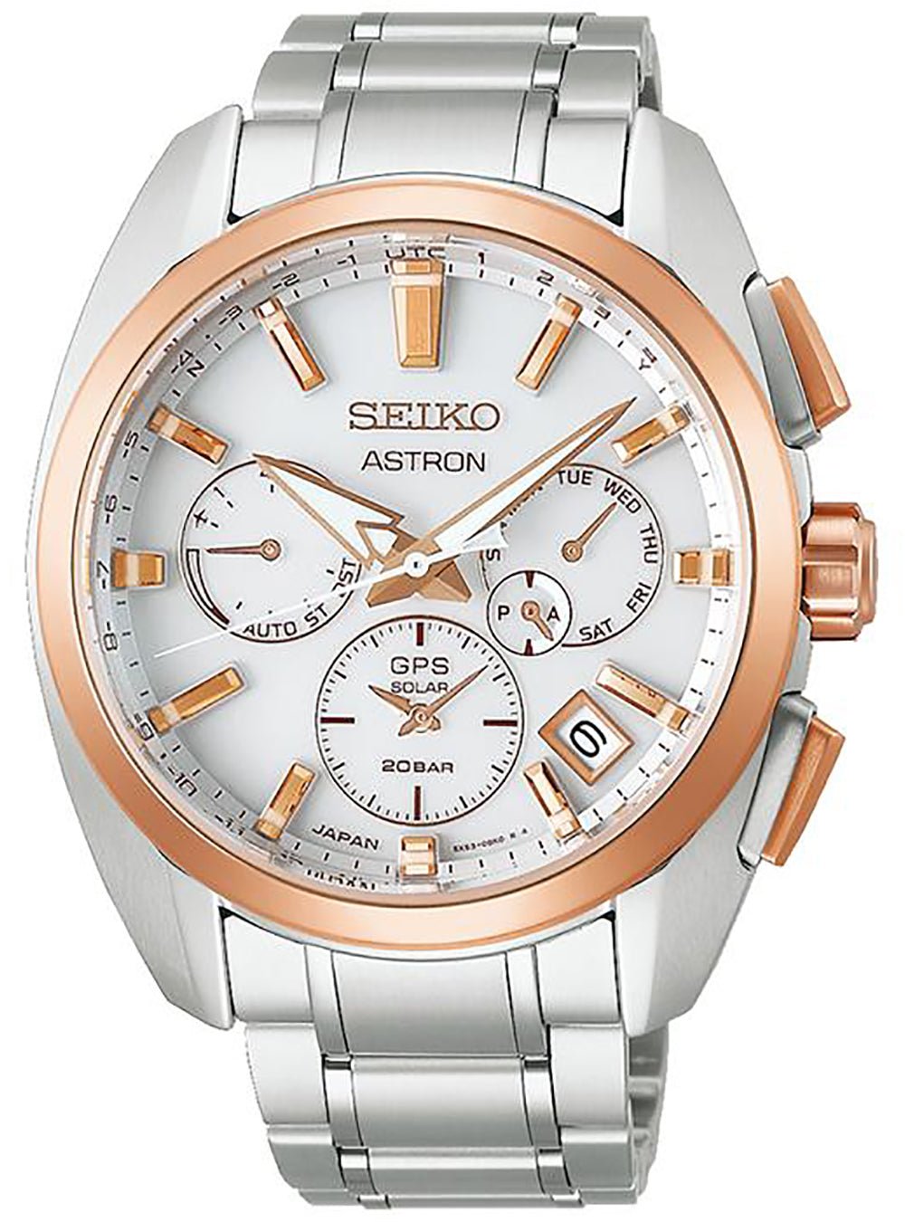 SEIKO Astron GPS Solar 5X SBXC104 Men's Watch - Japanese Made JDM - Luxury Solar-Powered GPS Timepiece for Travel, Business & Outdoor Adventures