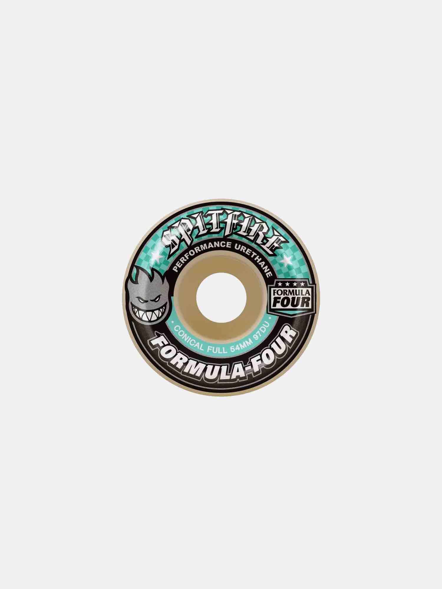 Spitfire Formula Four 99D Conical Skateboard Wheels - High Performance for Street & Park Skating - Perfect for Tricks & Smooth Rides