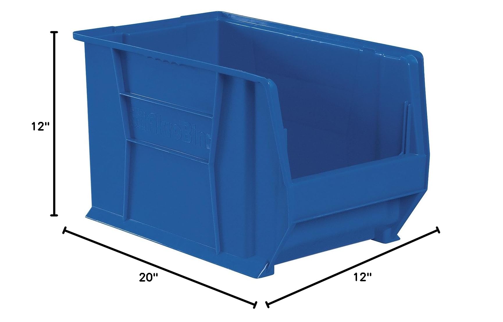 Akro-Mils 30282 Large Plastic Storage Bins - 2-Pack Stackable Organizer Bins for Garage, Classroom, Warehouse (20