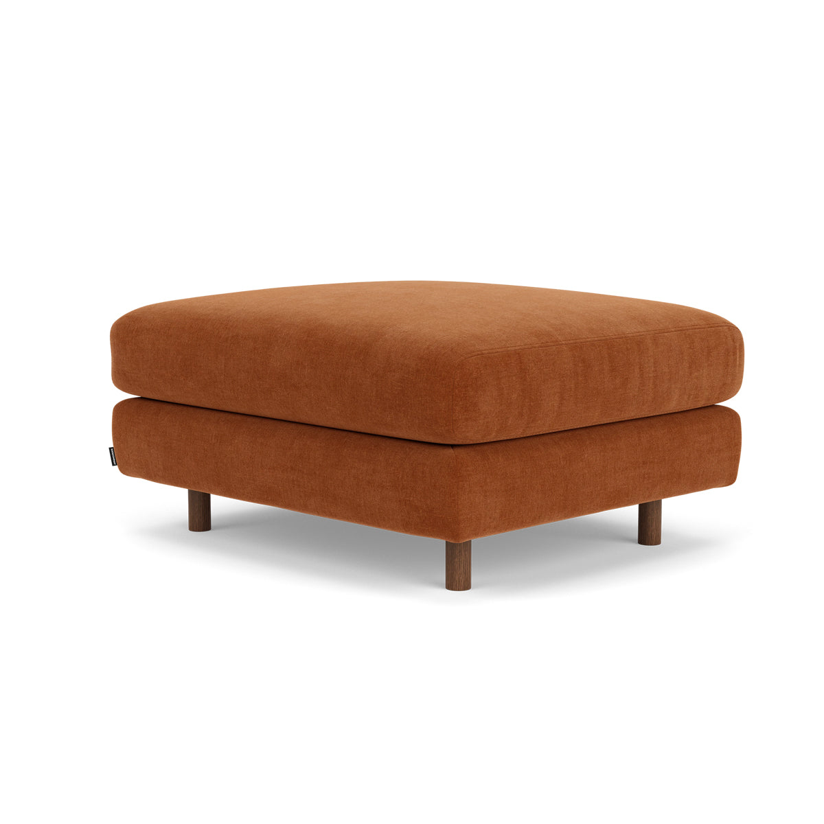 Dylan Fabric Ottoman - Soft and Stylish Footrest, Storage Bench, Living Room Accent Piece - Perfect for Small Spaces, Bedroom, or Lounge Area