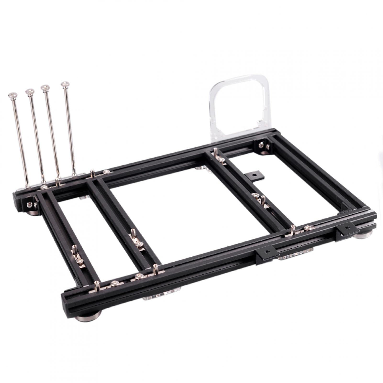 Premium Aluminum Alloy M-ATX Computer Case - DIY Open Frame Design for Overclocking & Testing | Full Black | Perfect for Gaming Rigs, Workstations & PC Builders